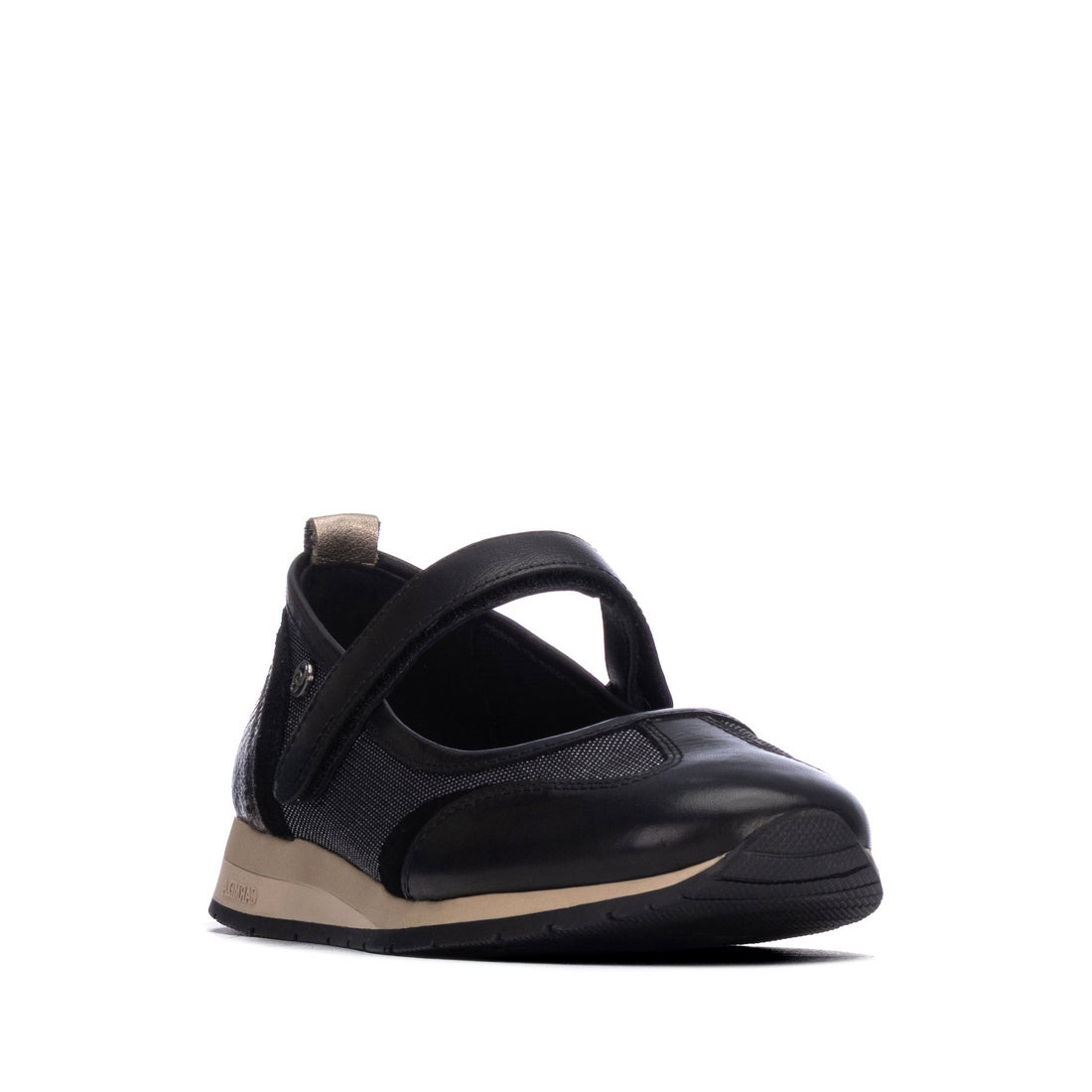 Carmela 16435301 ballerines femme noir scratch métallisé