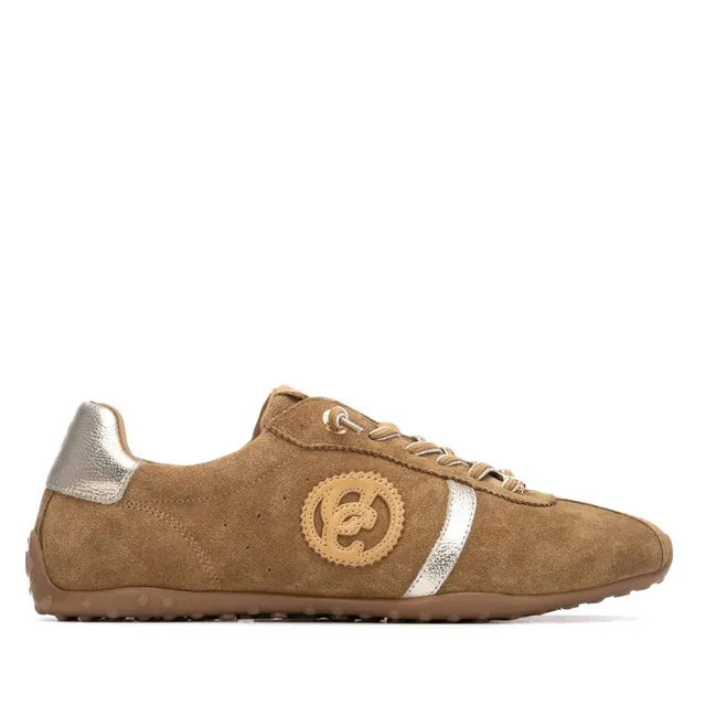 Carmela 16317301 baskets cuir camel à lacets