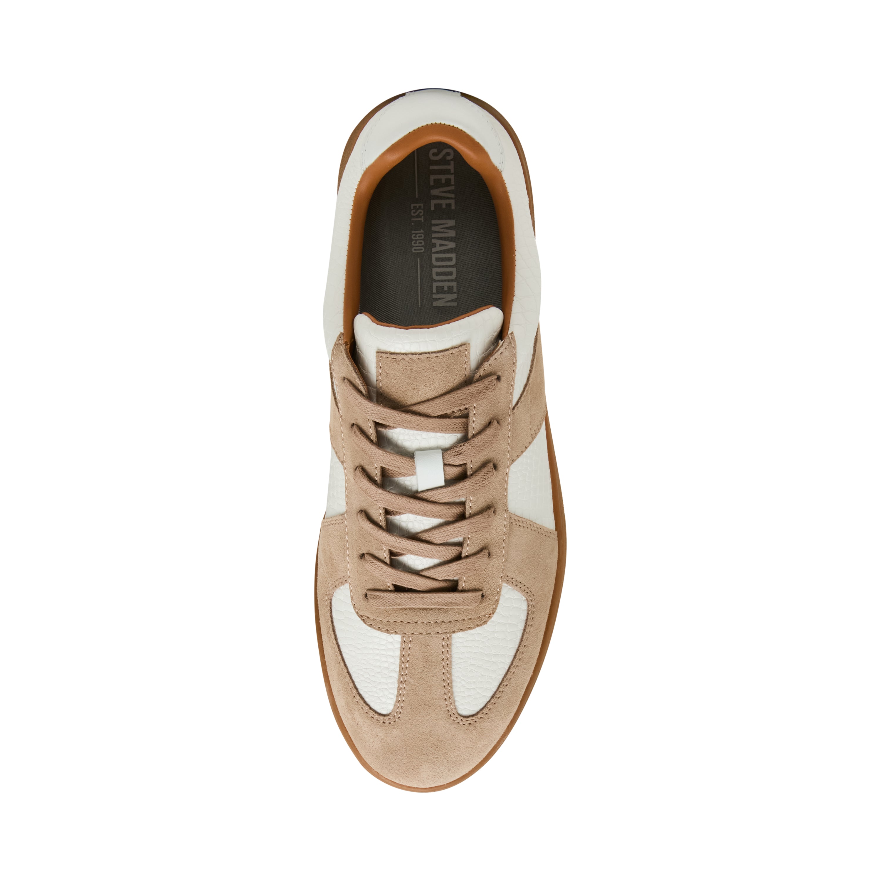 Steve Madden Waltor-CR sneaker daim blanc 3 cm