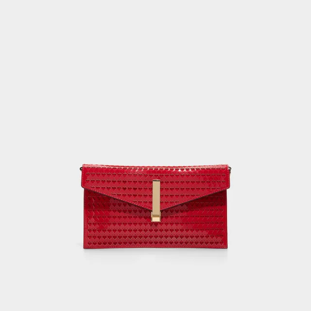 ALDO Loveclutchh pochette cœur rouge femme