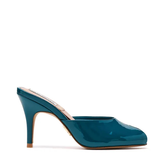 Steve Madden Solera escarpins vernis sarcelle talon 6 cm