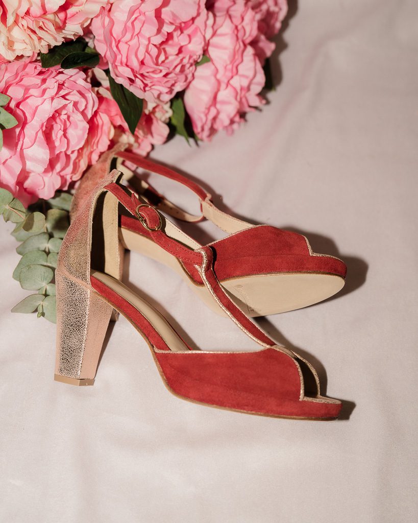 Dessine Moi Un Soulier Charlotte sandales plateforme terracotta