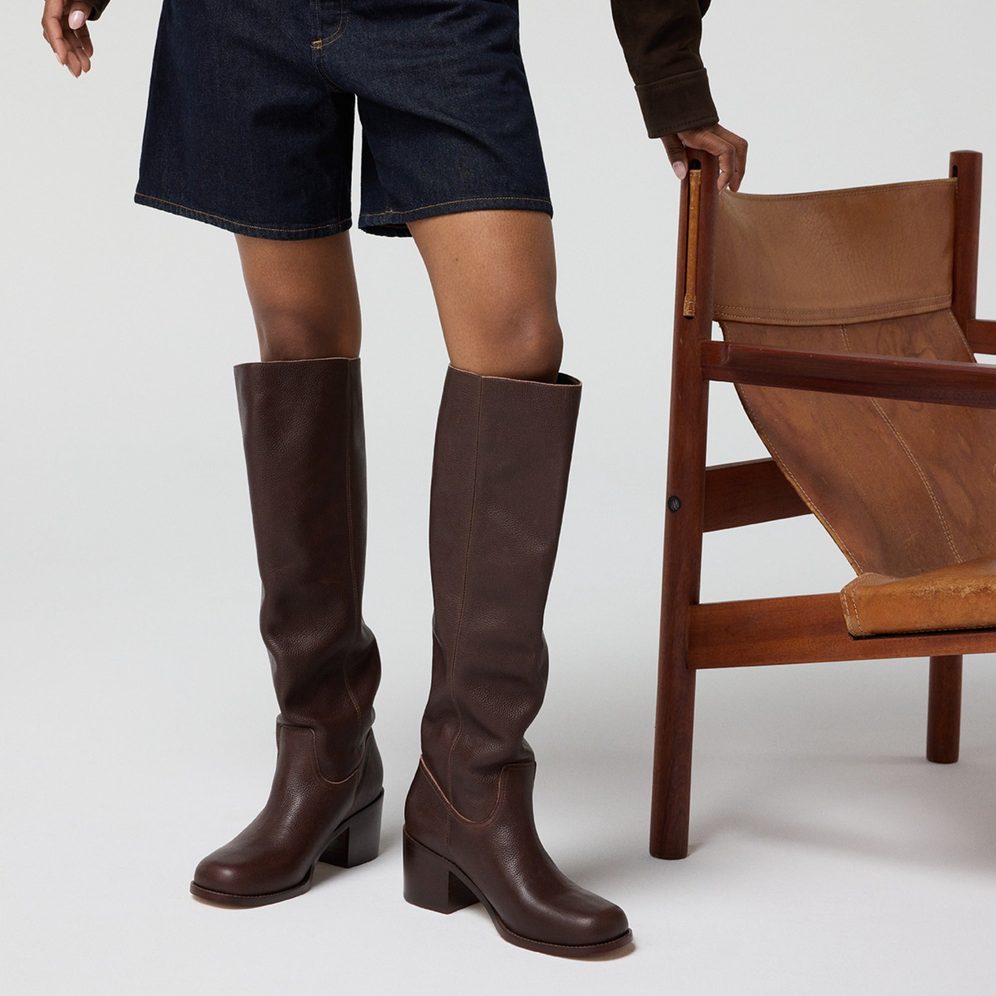 ALDO Haverton bottes cavalières marron