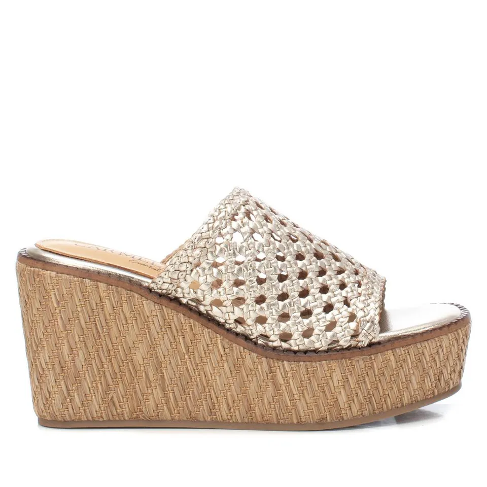 Carmela 16148301 sandales compensées or cuir