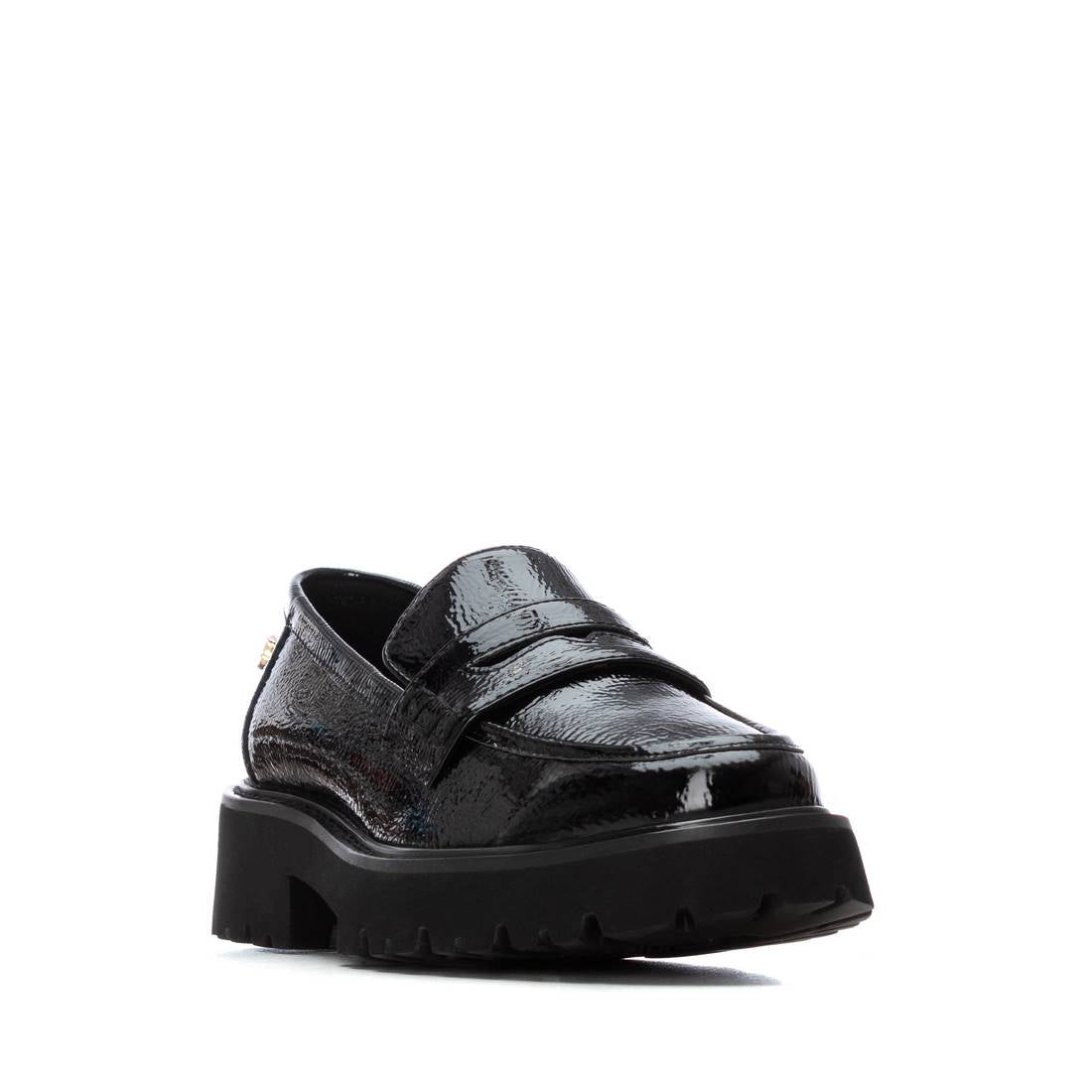 Carmela 16255101 mocassin verni noir plat