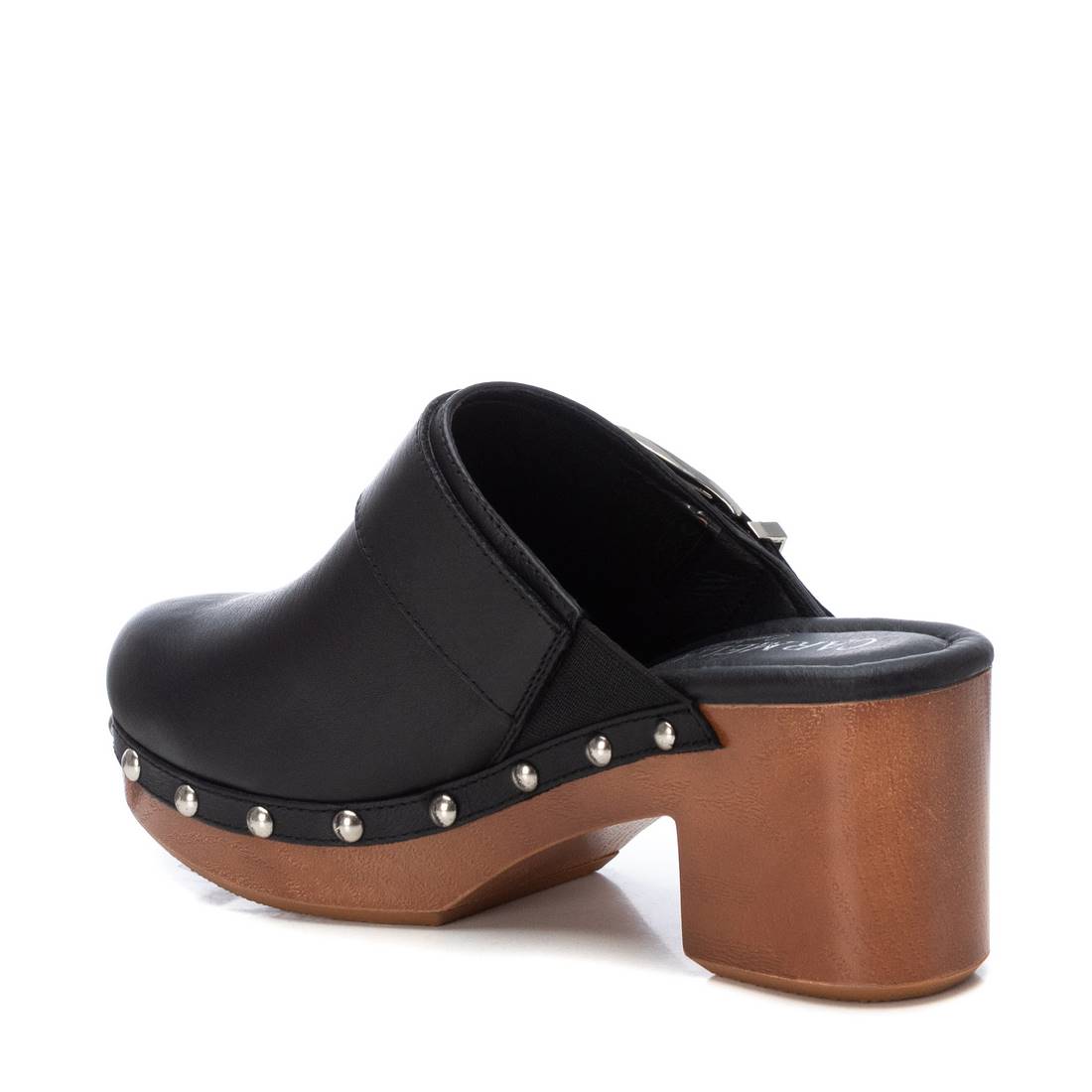 Carmela 16074401 sabot cuir noir talon 7 cm