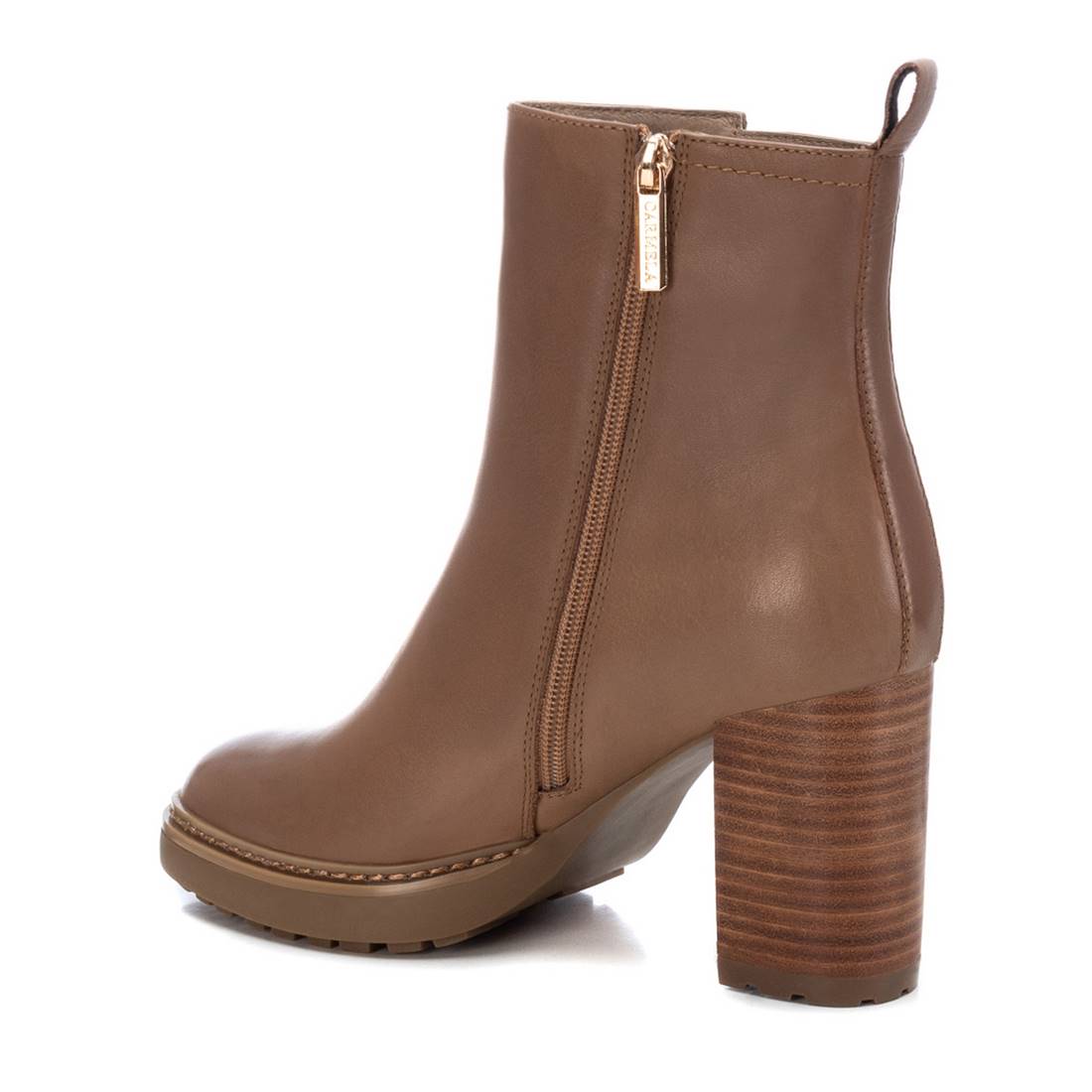Carmela 16124102 bottine marron cuir talon 8 cm