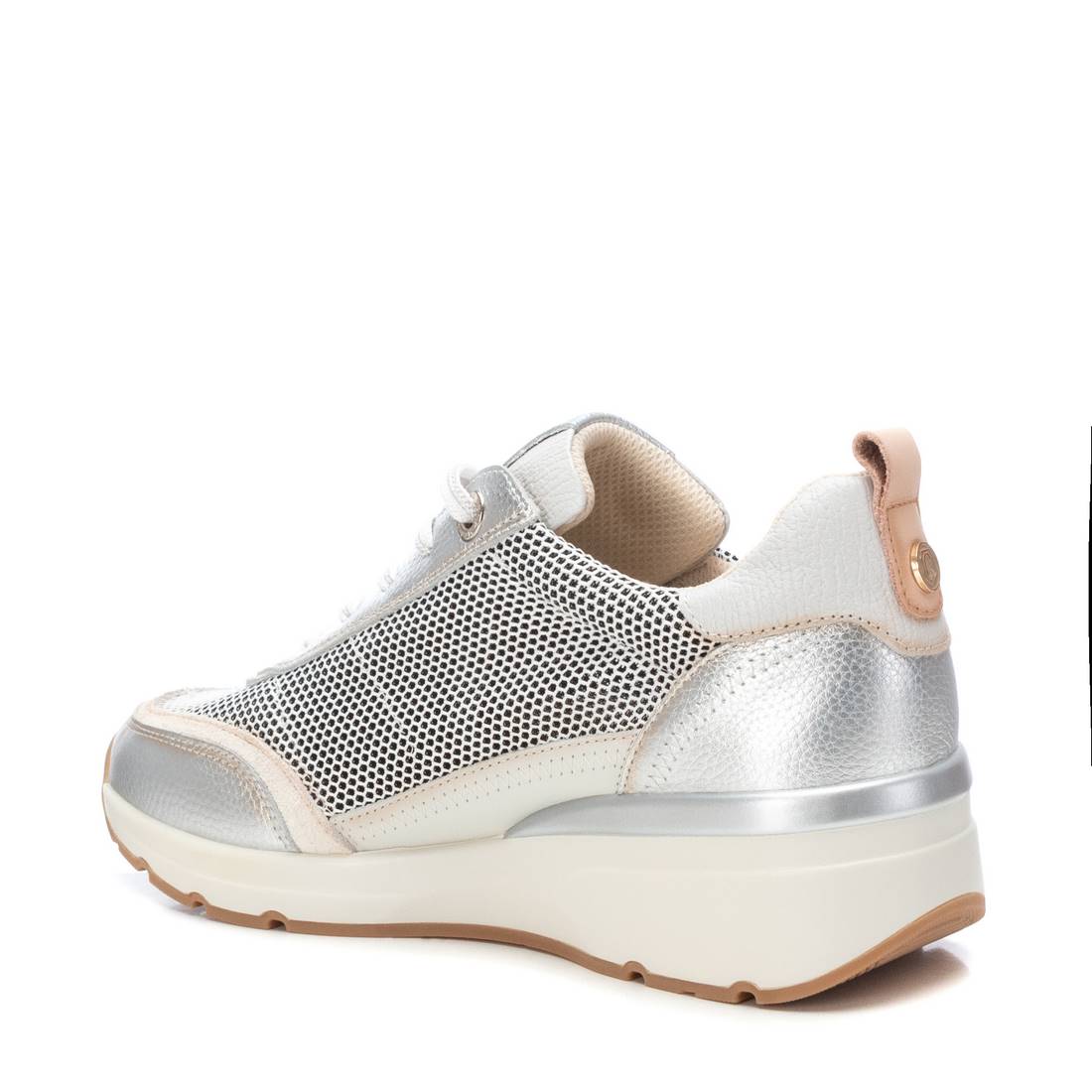 Carmela 16228301 baskets cuir argenté ajouré