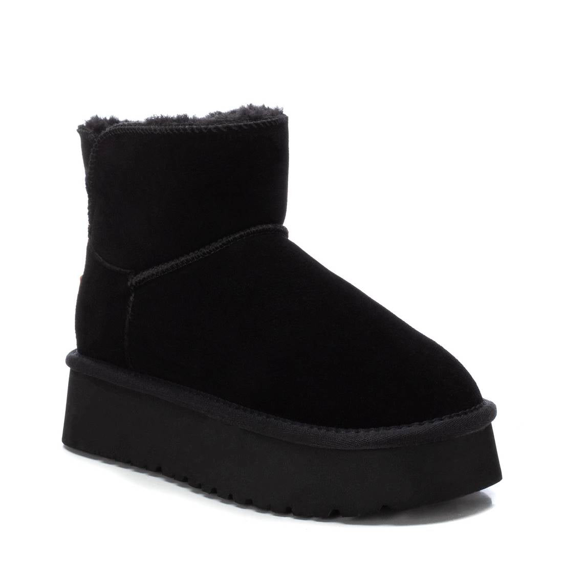 Carmela 16200402 boots femme noir fourrée plate