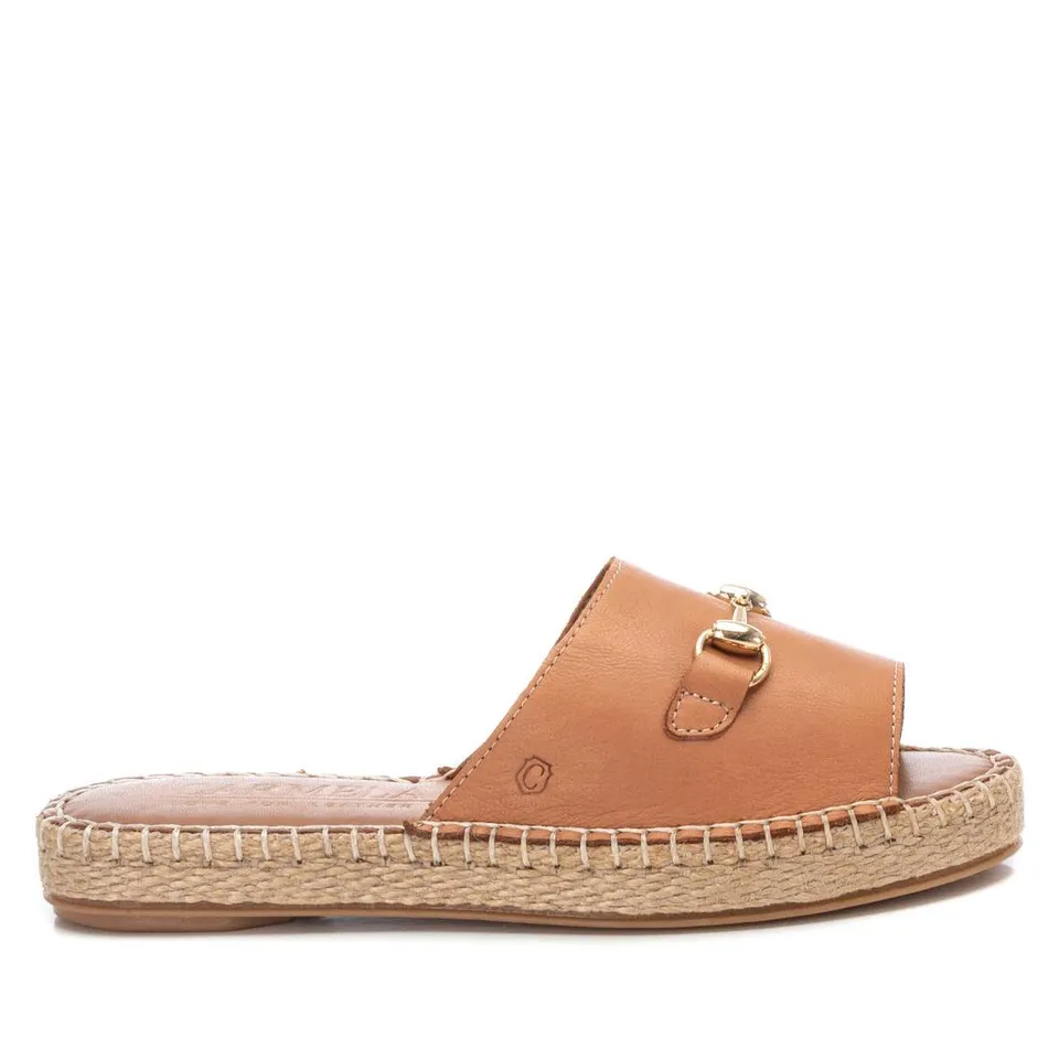 Carmela 16075505 sandales cuir marron semelle jute