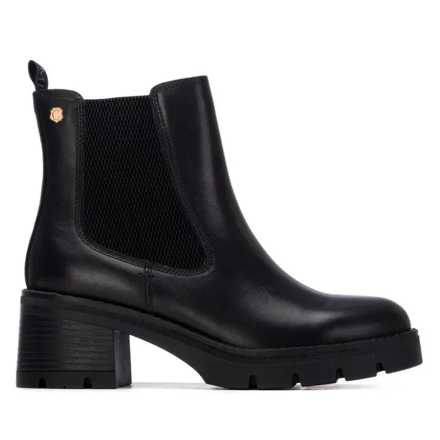 Carmela 16257302 bottine femme noir cuir chelsea