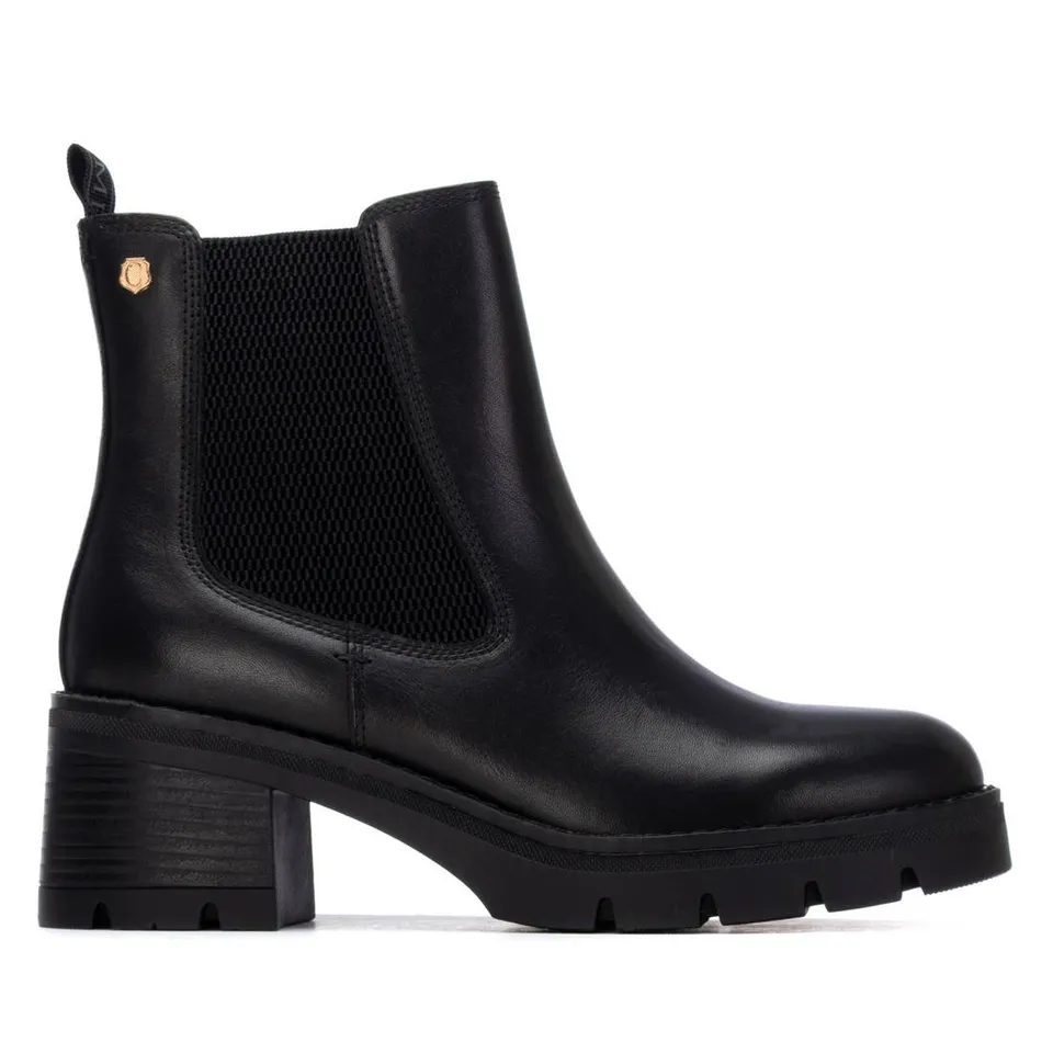 Carmela 16257302 bottine femme noir cuir chelsea