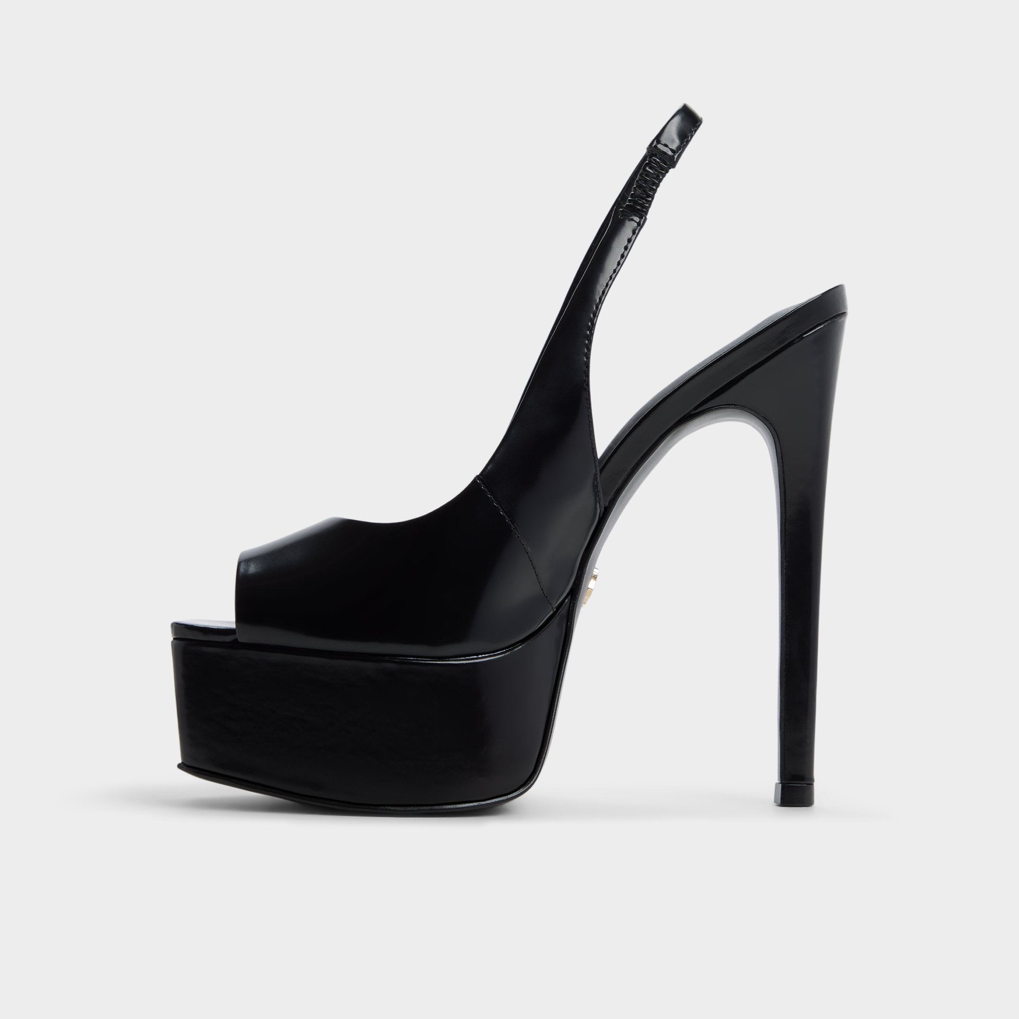 ALDO Thanlinie escarpins noirs plateforme cuir