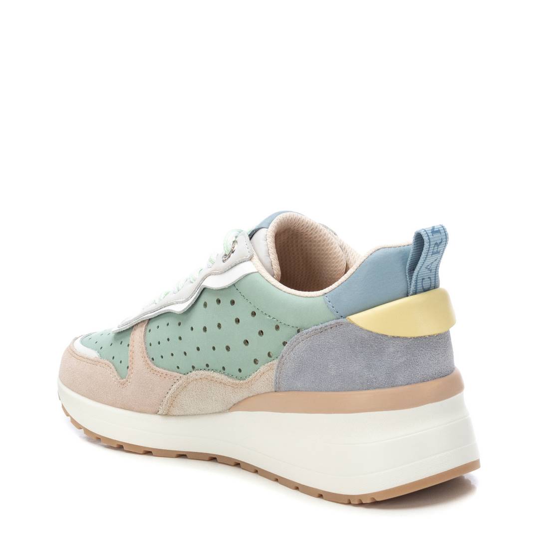 Carmela 162269 16226904 basket femme vert cuir