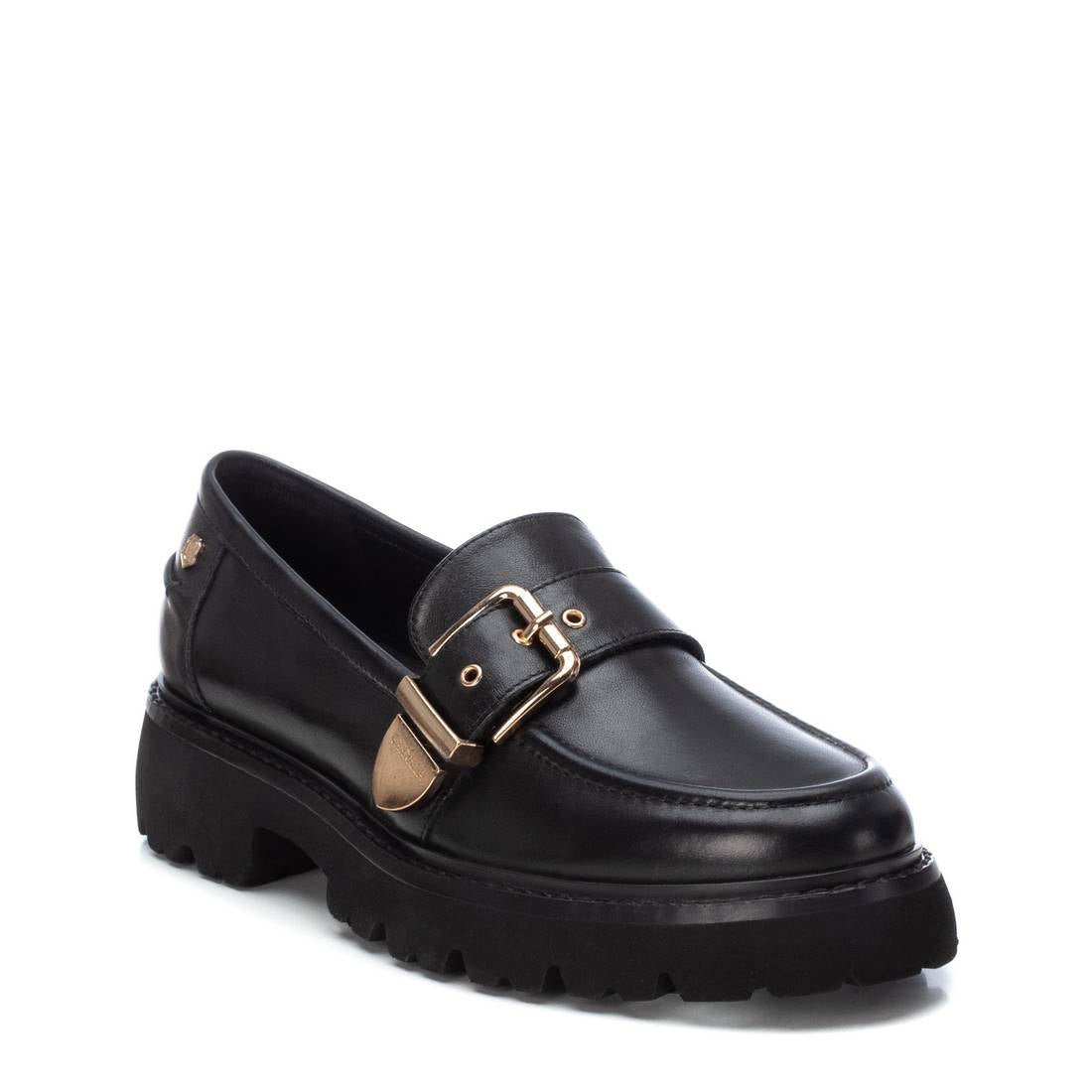 Carmela 16190701 mocassin femme noir cuir véritable