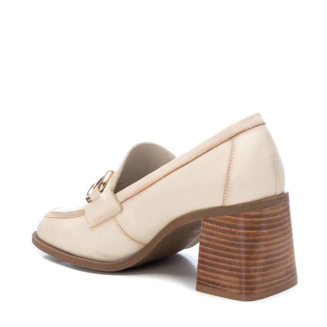 Carmela 16112703 mocassin femme blanc cuir talon 7 cm