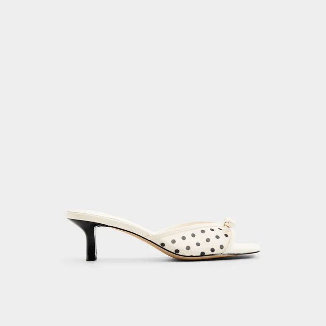 Aldo Begoniaa mule femme blanche à pois