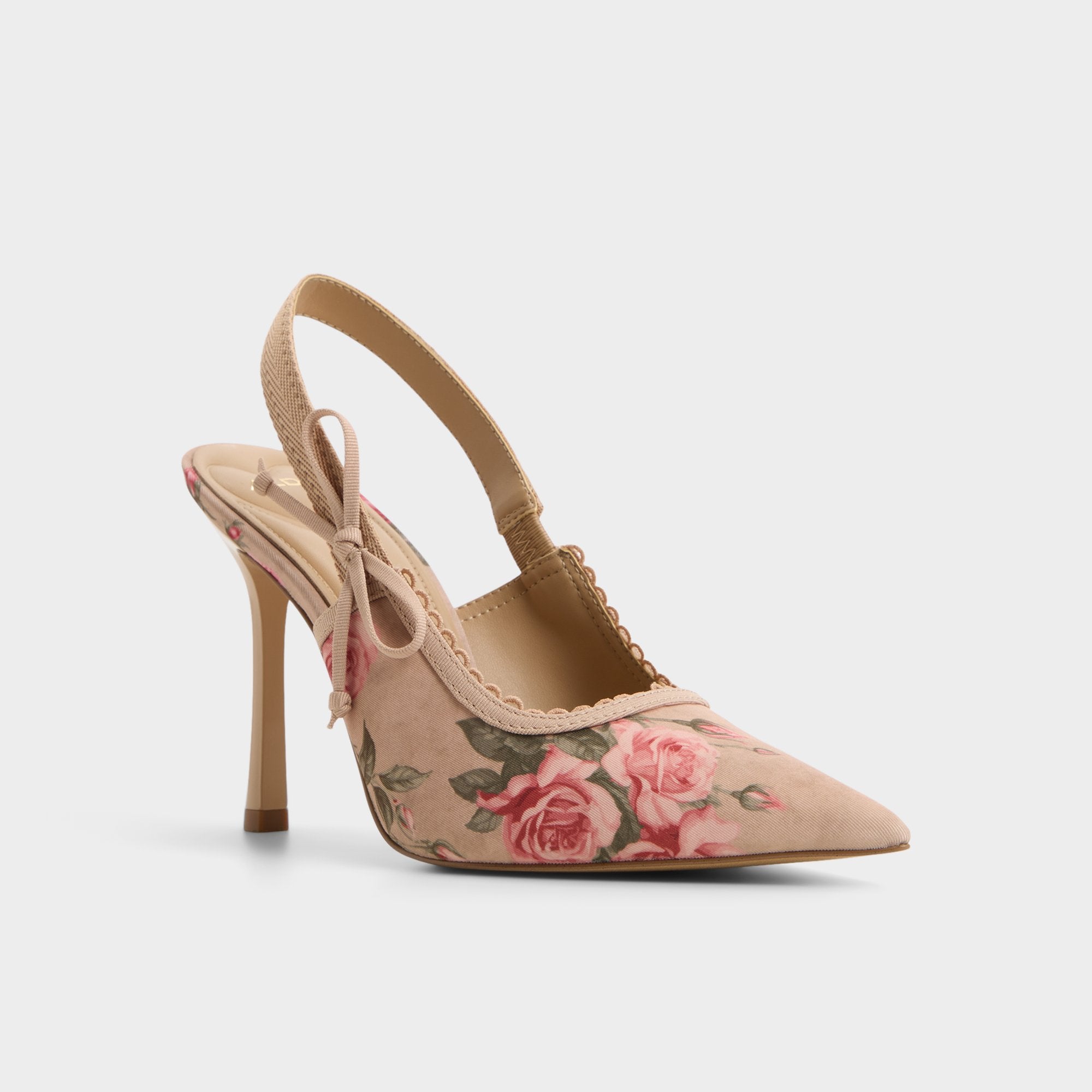 ALDO Hennie escarpins beige rose nœud