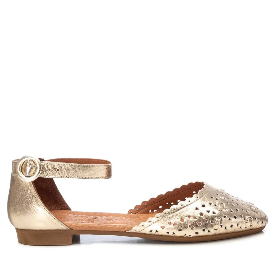 Carmela 16158006 ballerine femme cuir doré ajouré