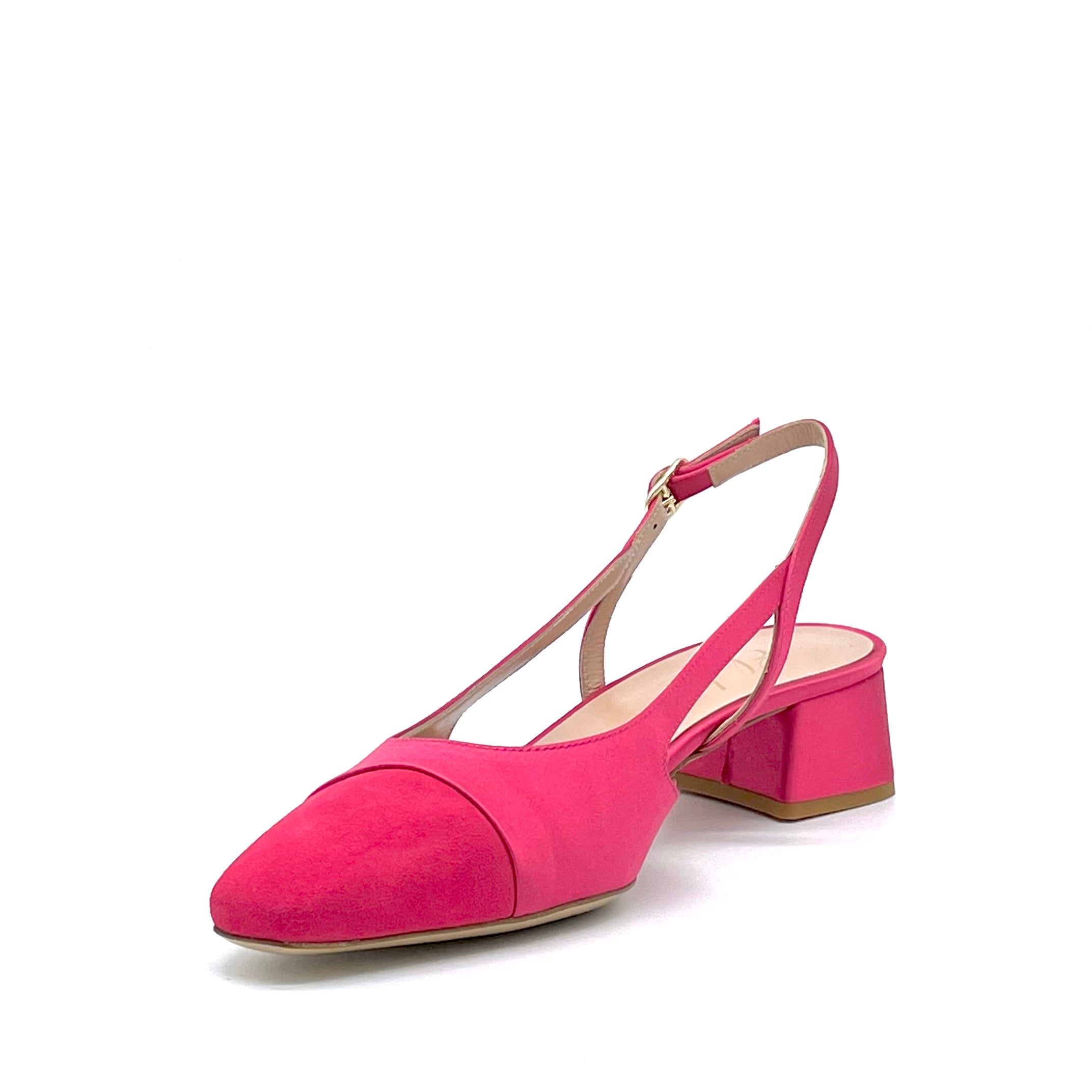 Elata 13173 slingback satin azalea talon 3,5 cm