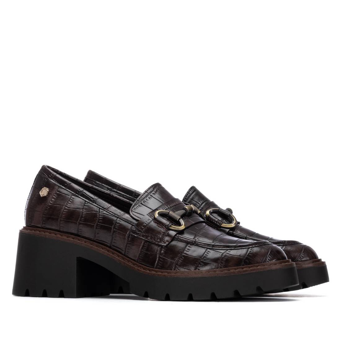 Carmela 16256602 mocassin talon marron