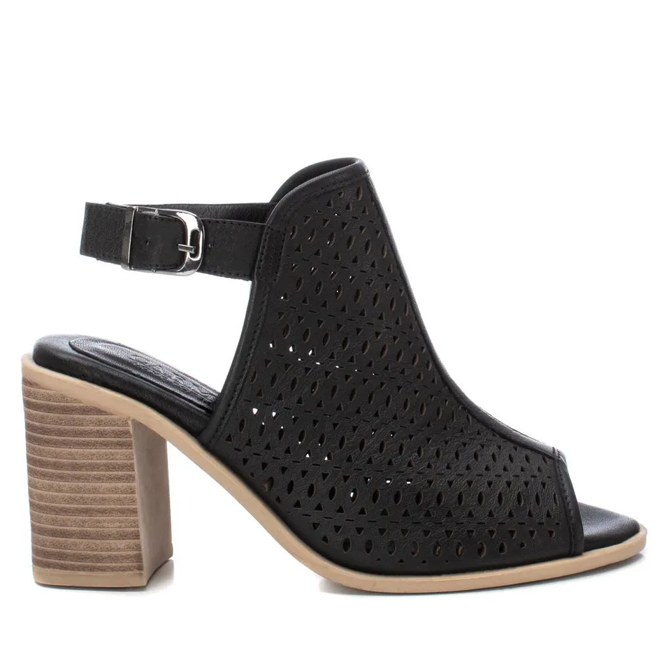 Carmela 16135104 sandale cuir noir talon 8 cm
