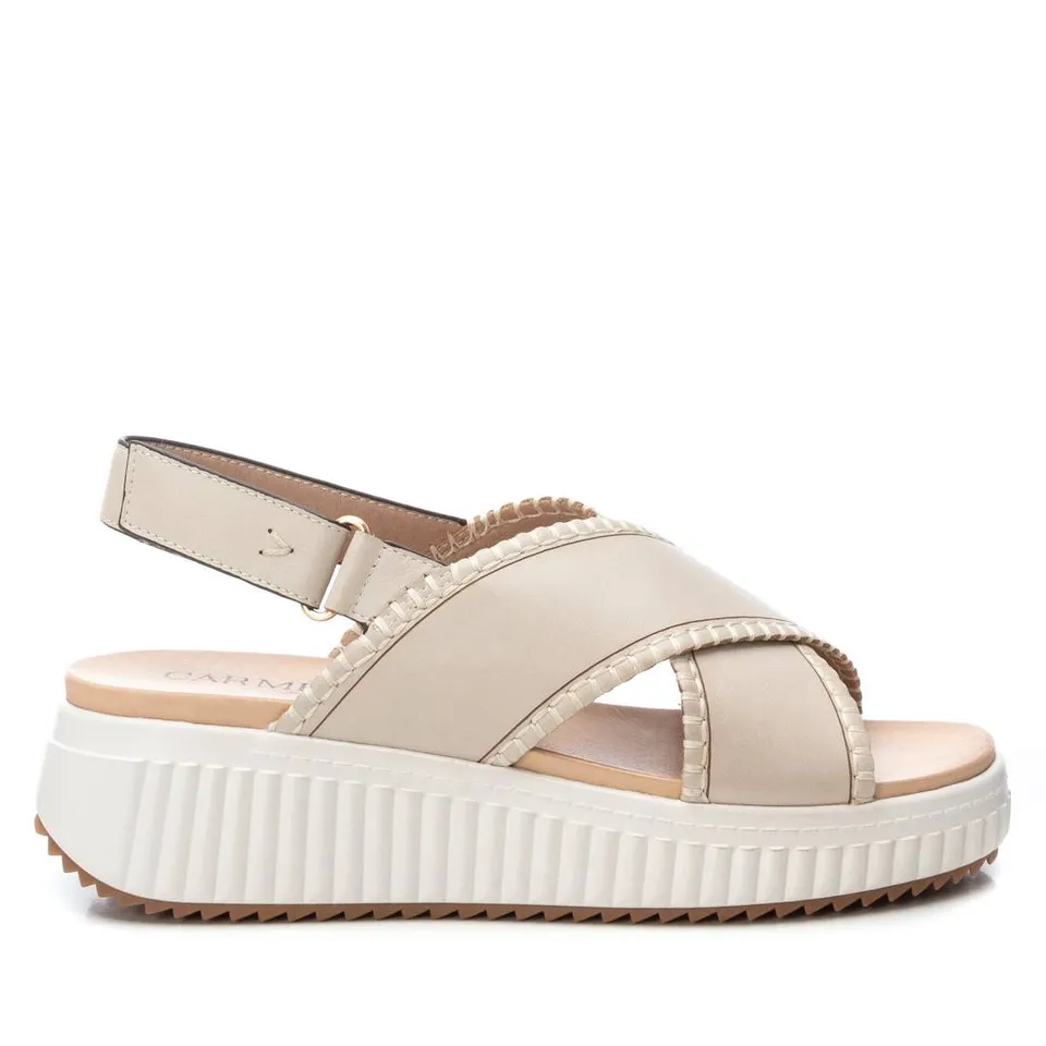Carmela 16224402 sandales cuir marron talon moyen