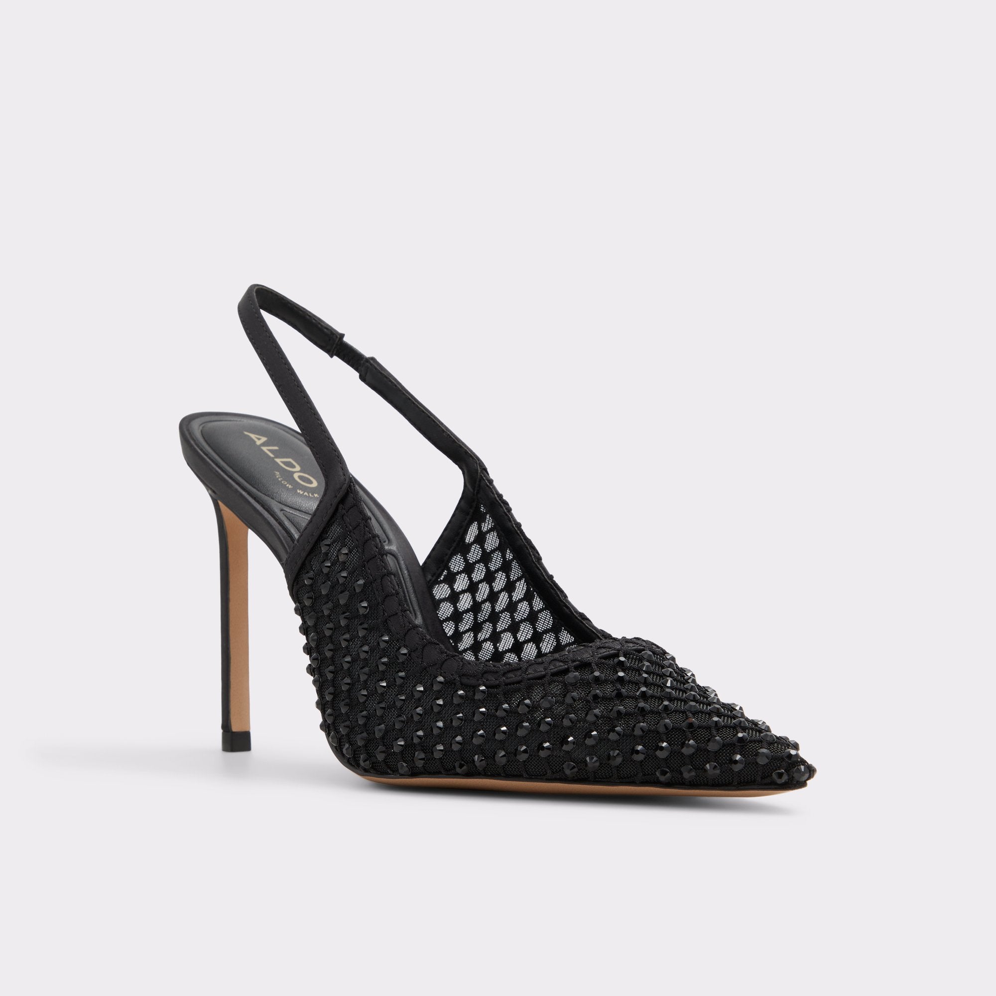 ALDO Marciana escarpins strass noirs mesh