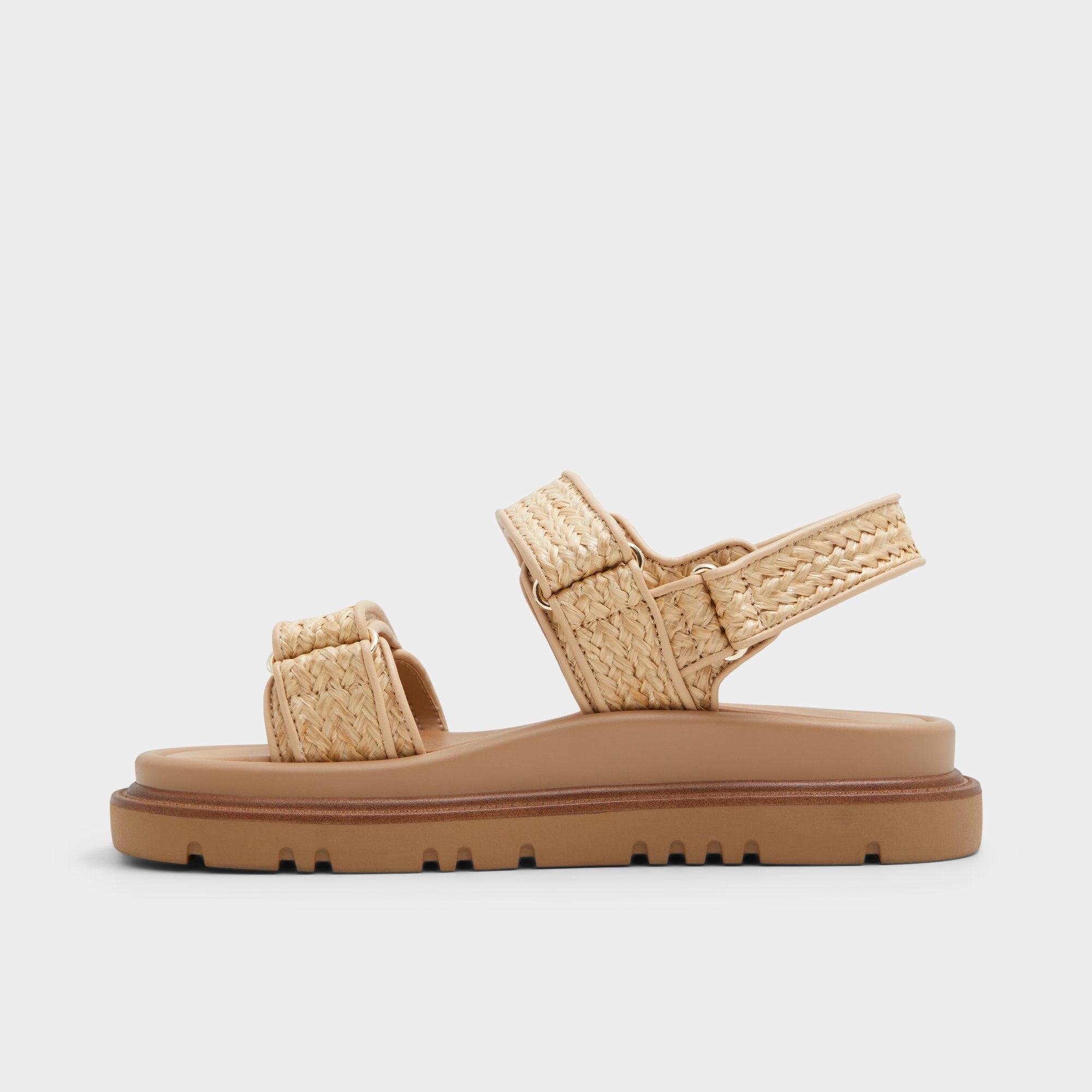 Aldo Linette sandales plates matelassées boucle