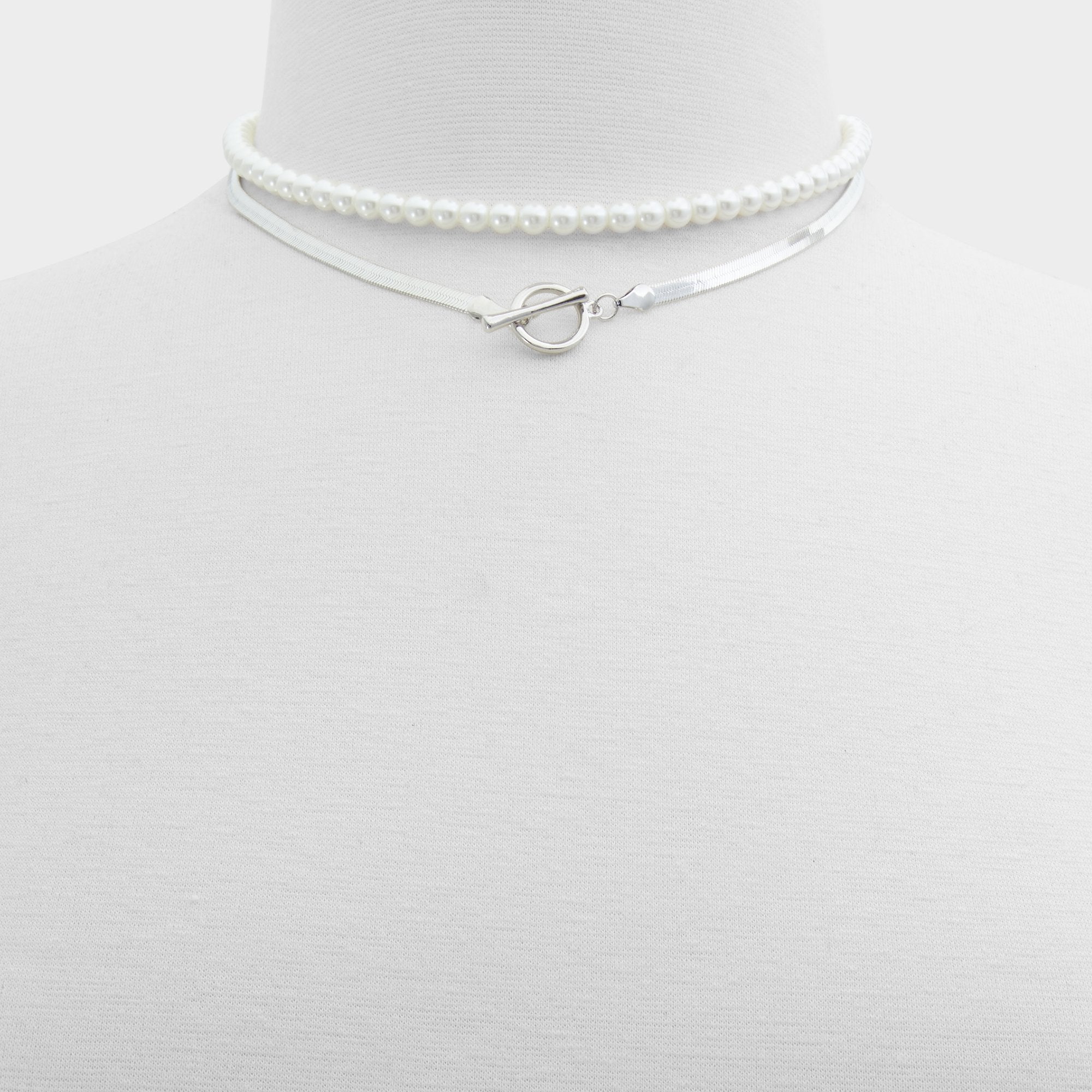 ALDO Pearlychic collier superposé fantaisie