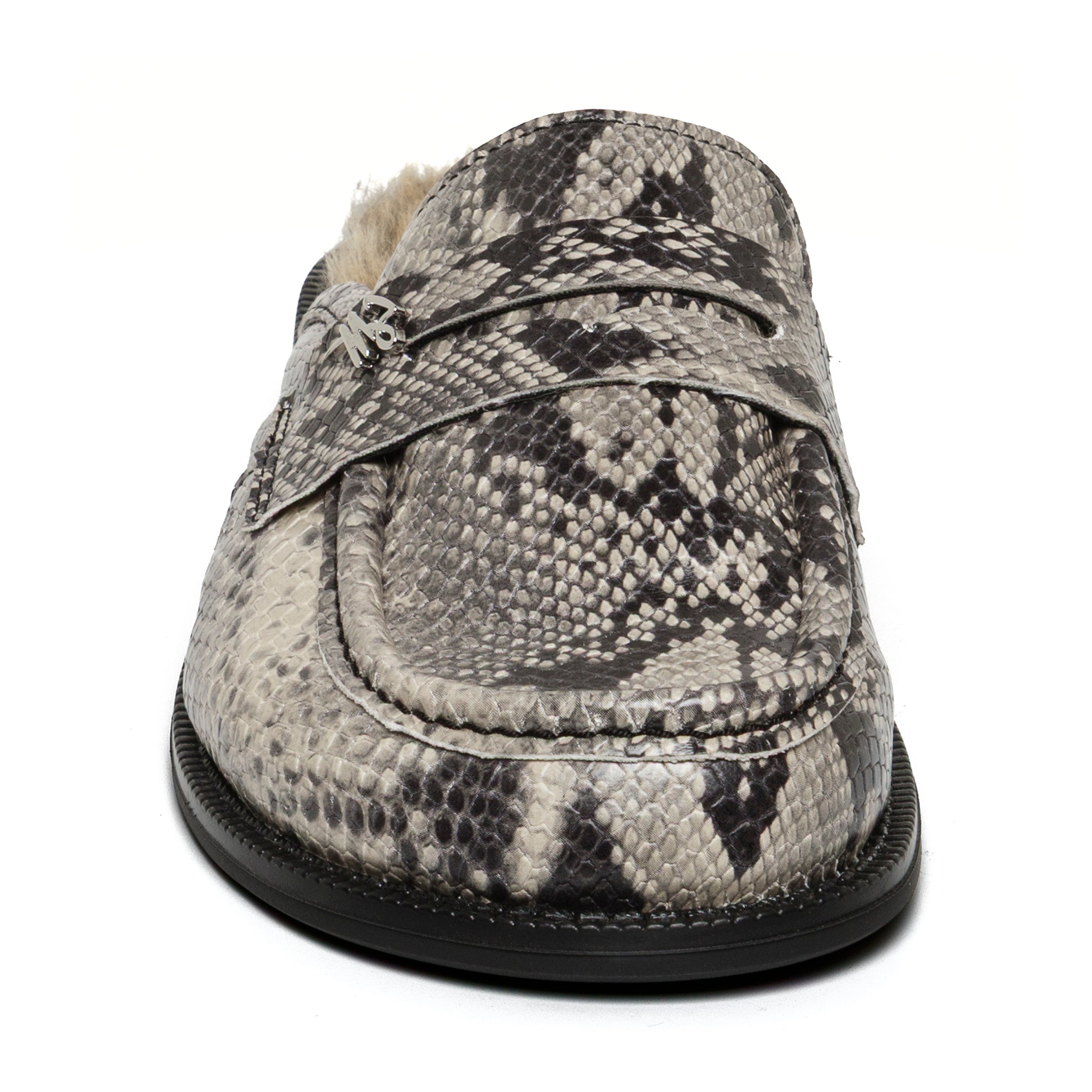 Steve Madden Isabeau-F mules femme gris serpent plat