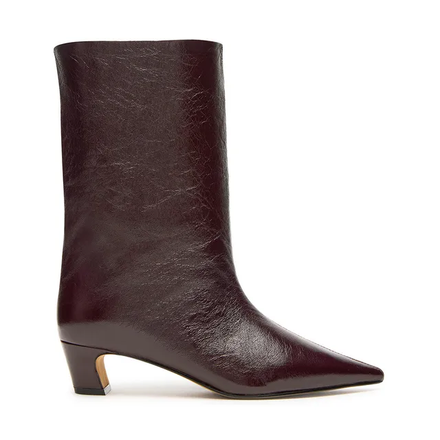 Steve Madden Lytton bottines cuir rouge