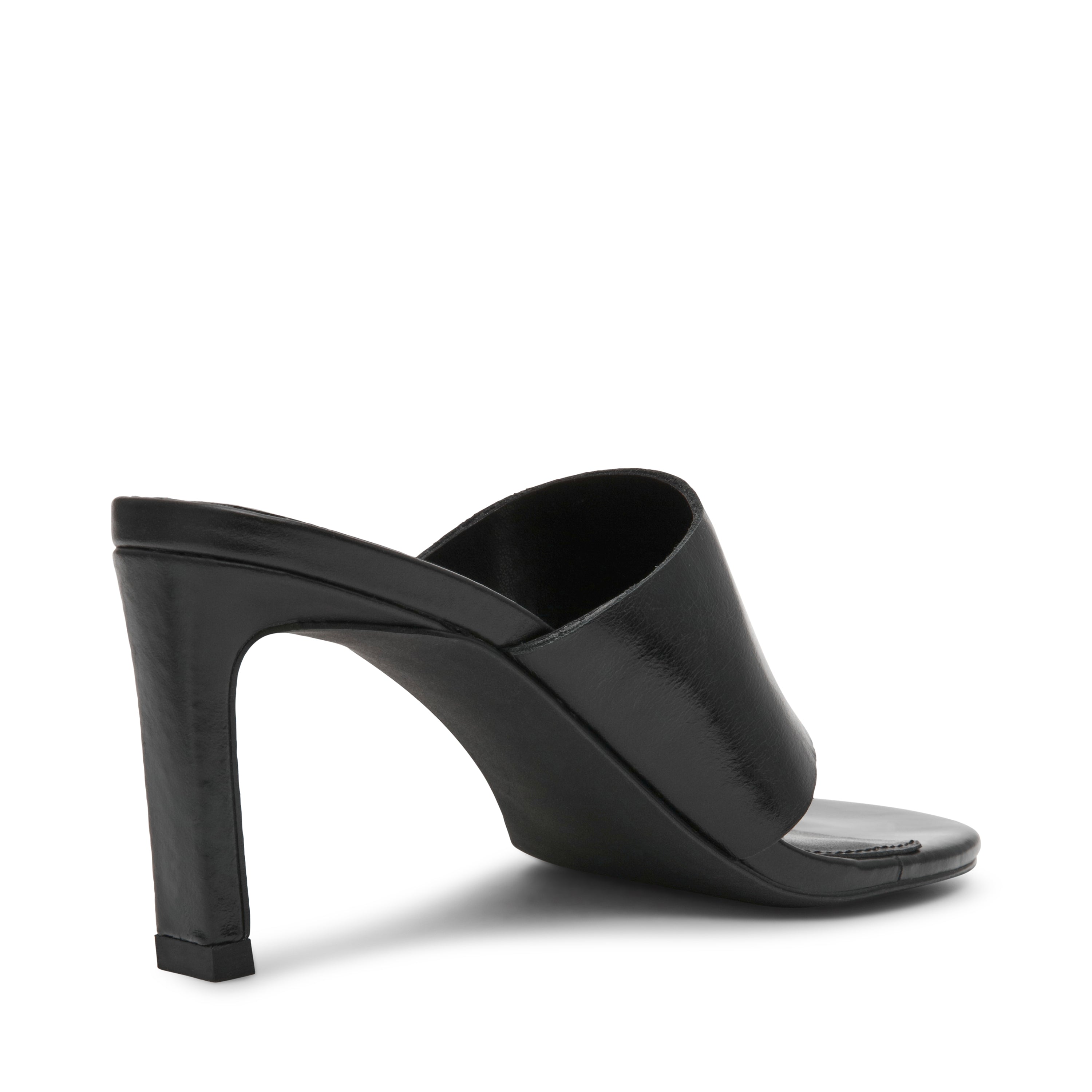 Steve Madden Valentin sandales noir cuir talon 7 cm
