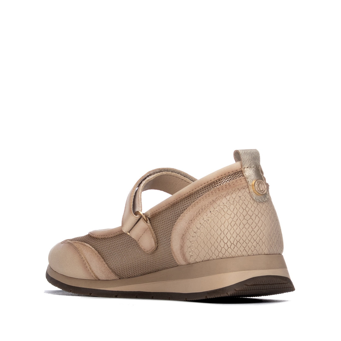 Carmela 16435303 ballerine scratch beige métalisé