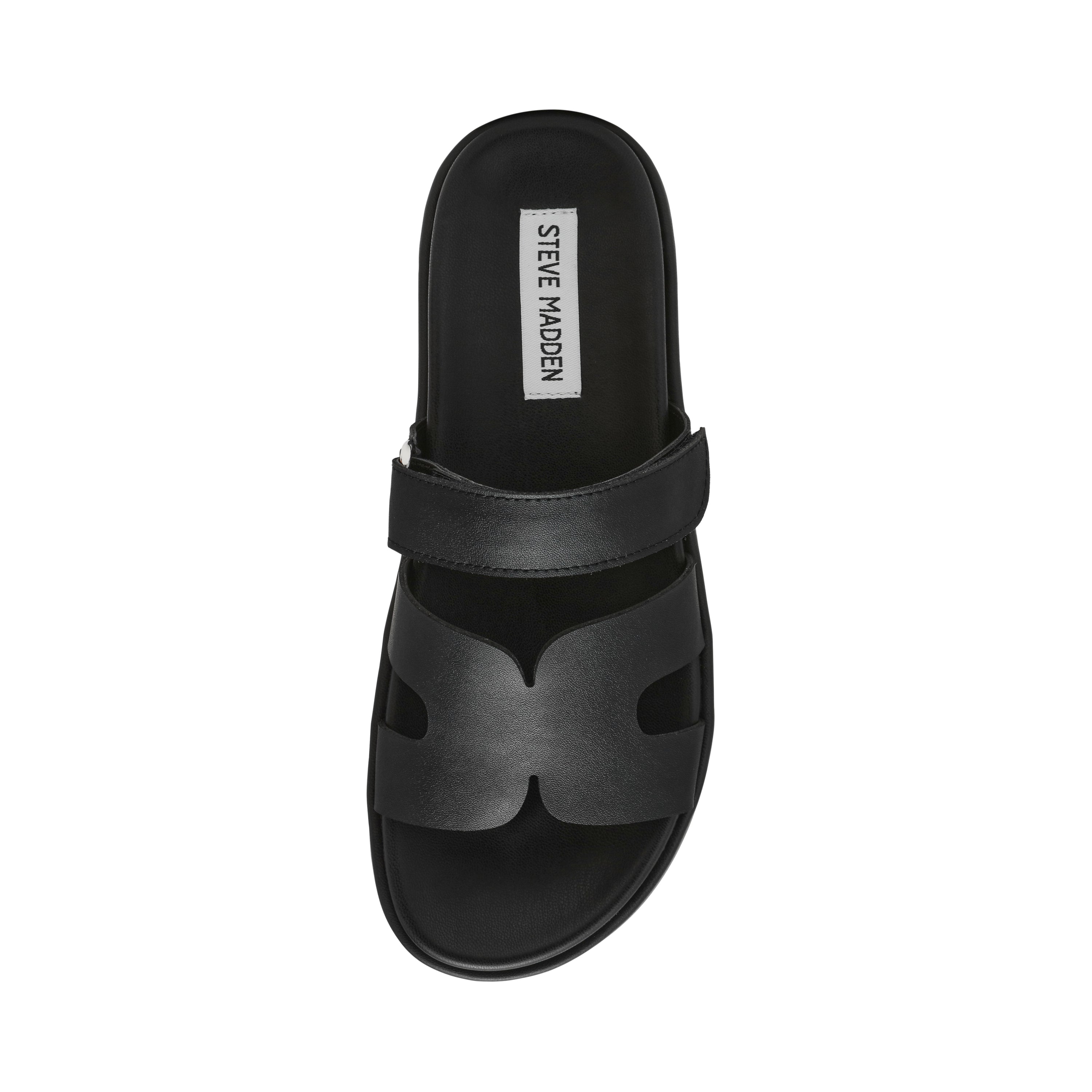 Steve Madden Bigmissile sandale cuir noir 4 cm