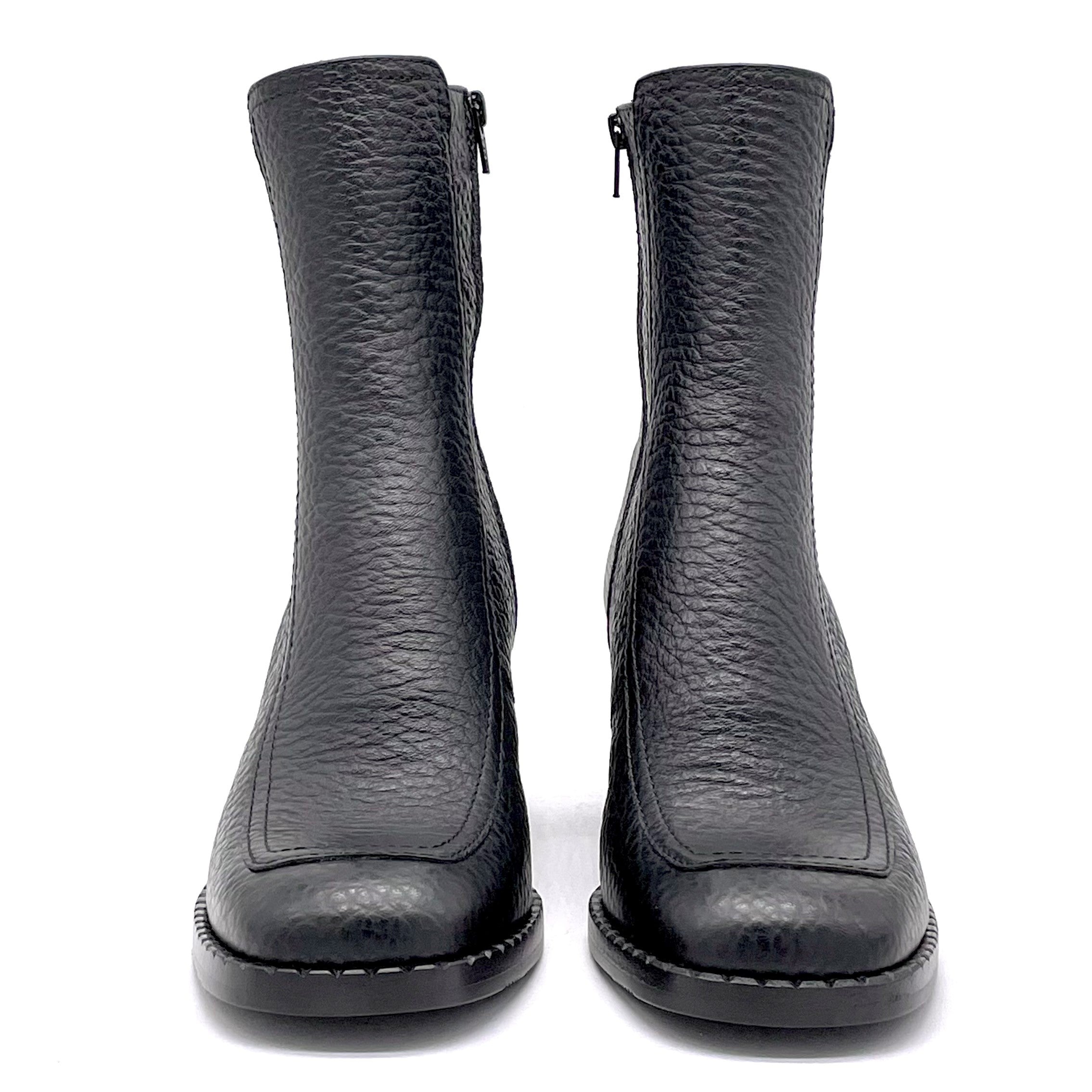 ELATA 51504_3 bottines cuir noir talon 6 cm