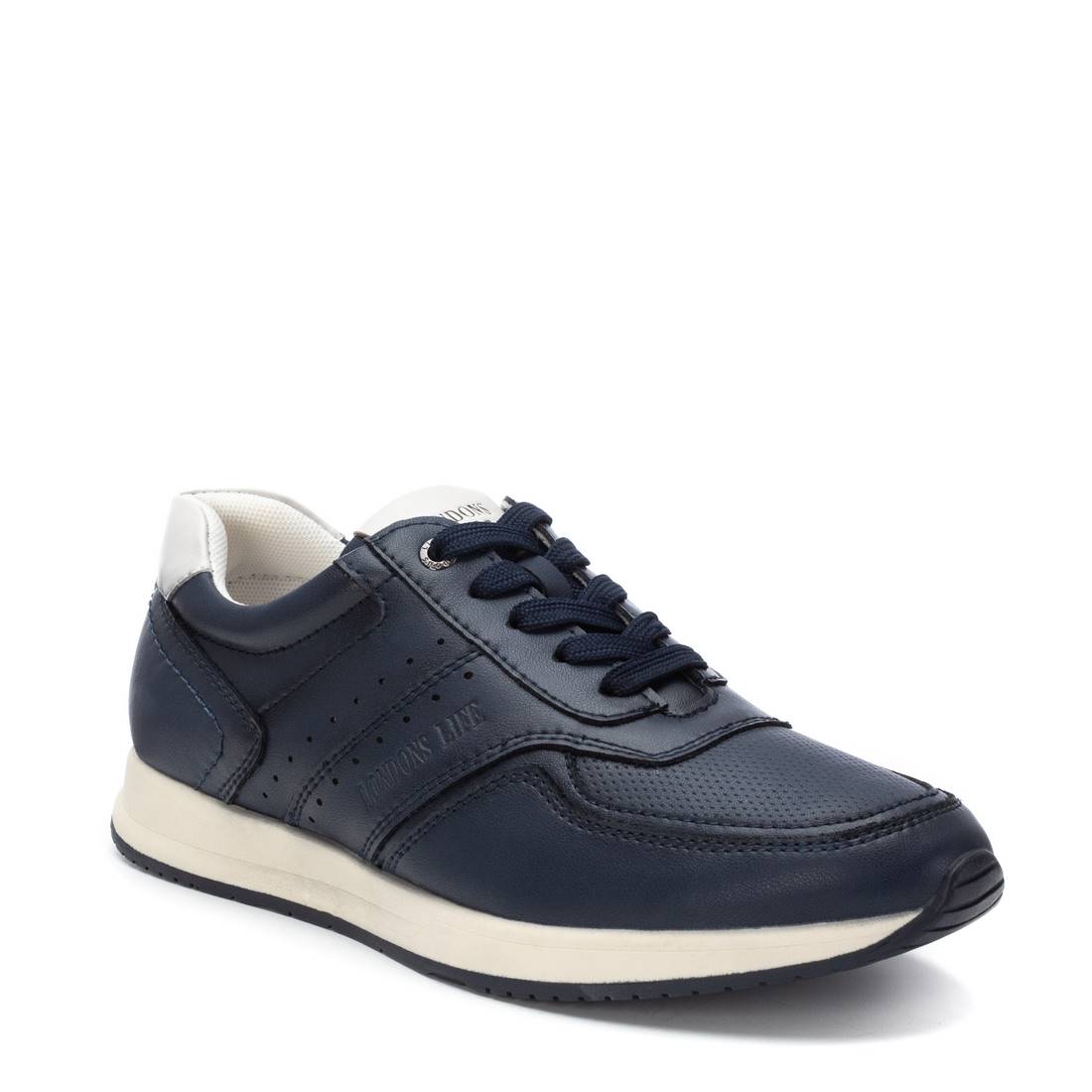Carmela 16214703 basket homme cuir bleu marine lacets