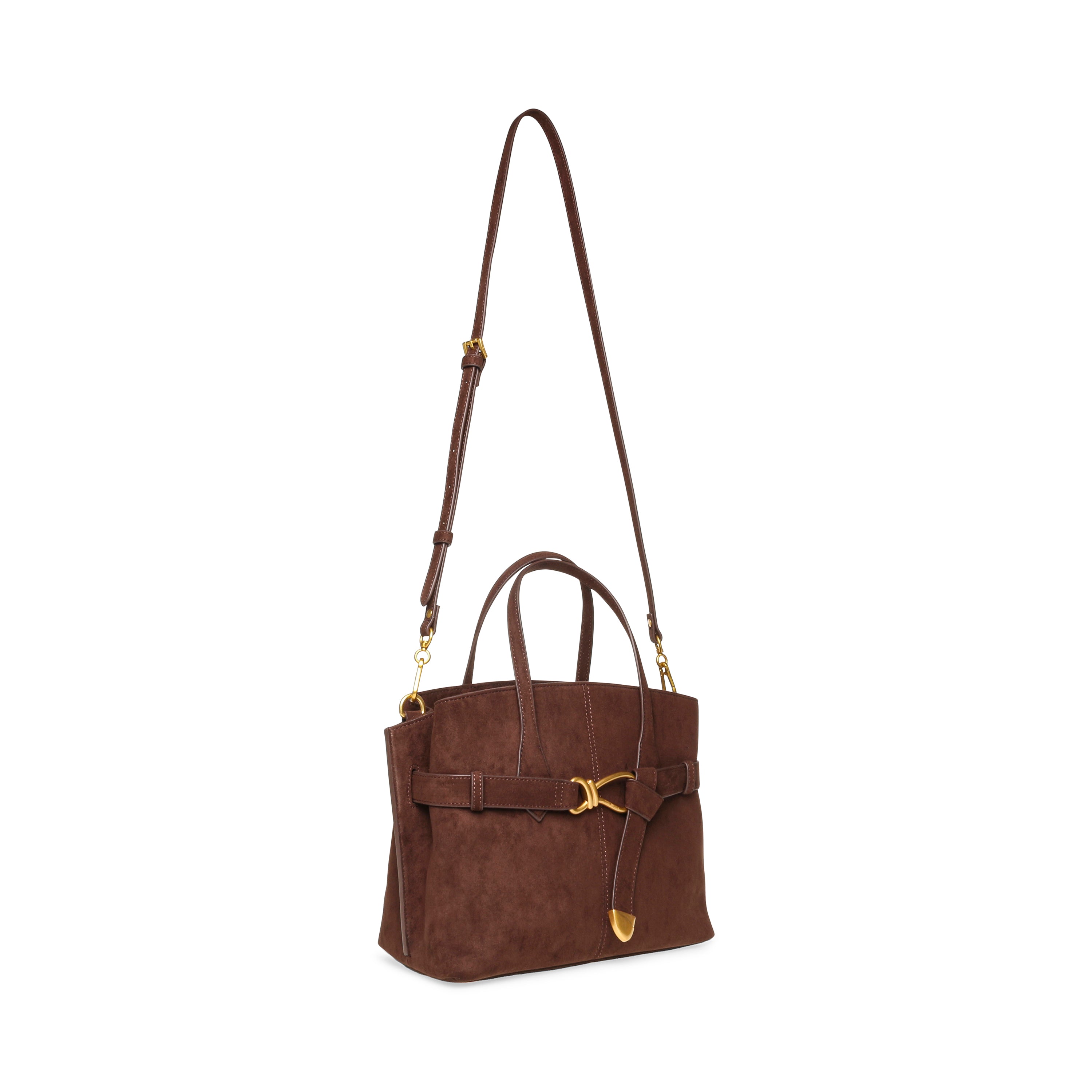 Steve Madden Bjoplin sac shopper chocolat doré