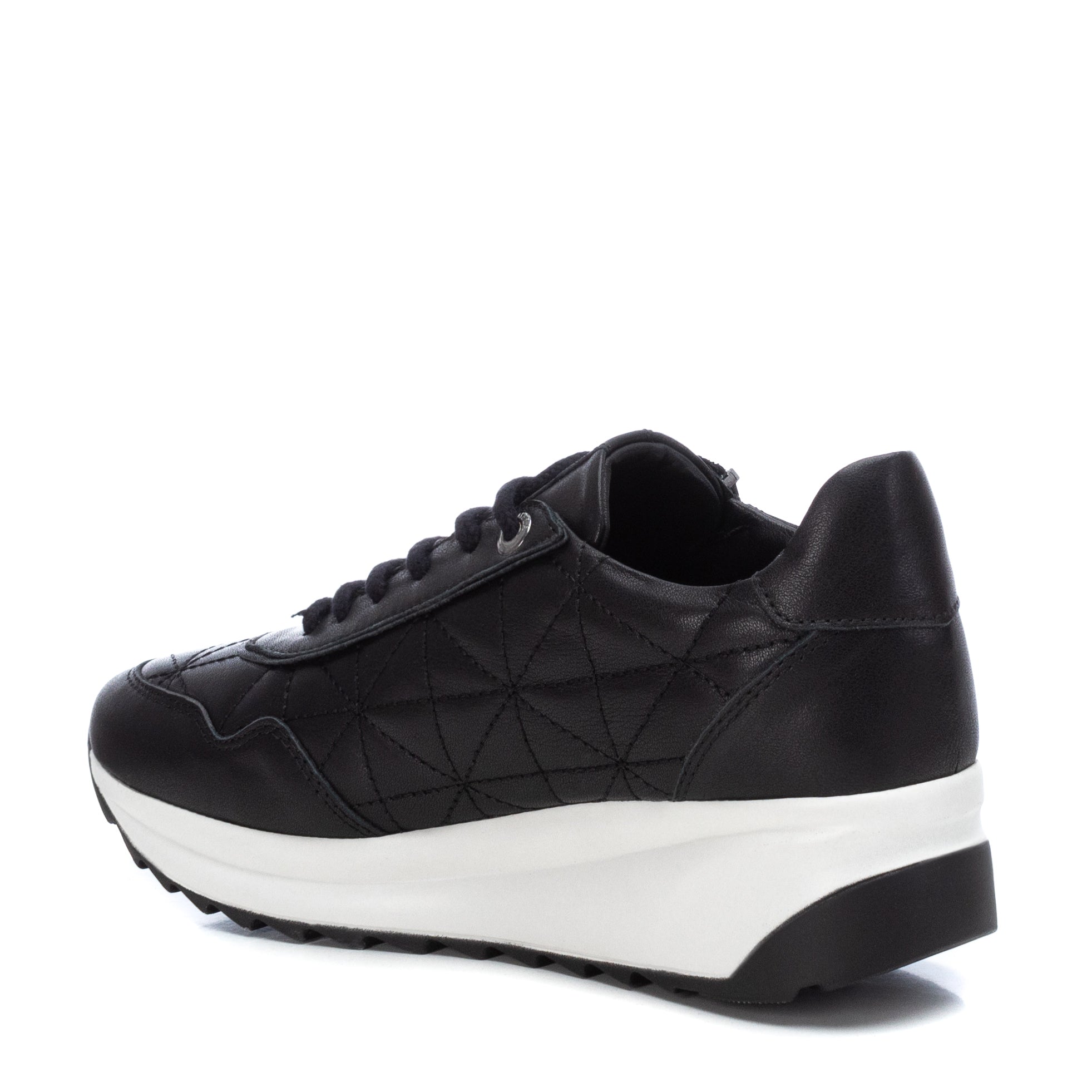 Carmela 160209 16020901 baskets femme noir cuir zip