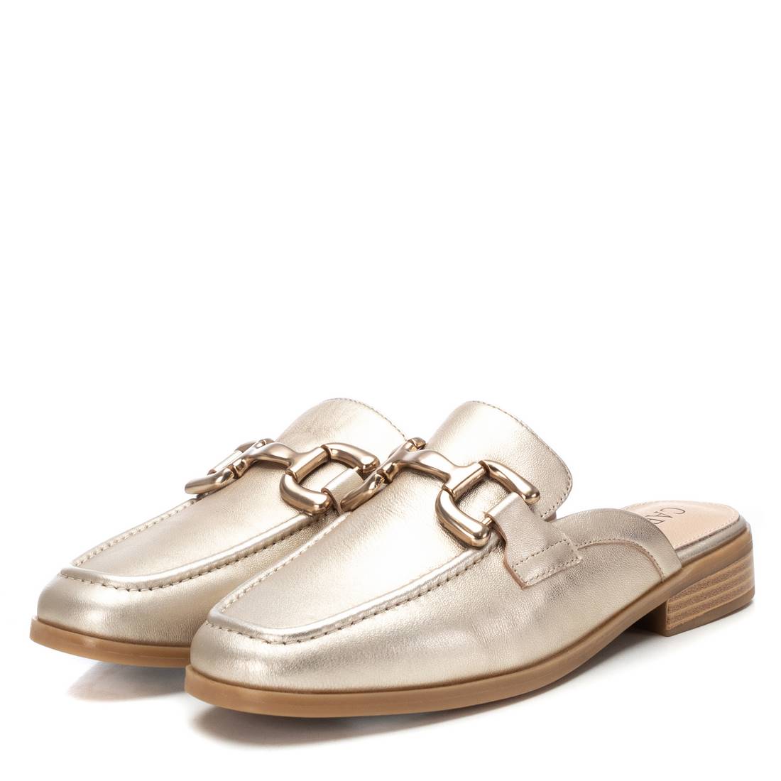 Carmela 16150505 mule doree cuir suede slipper
