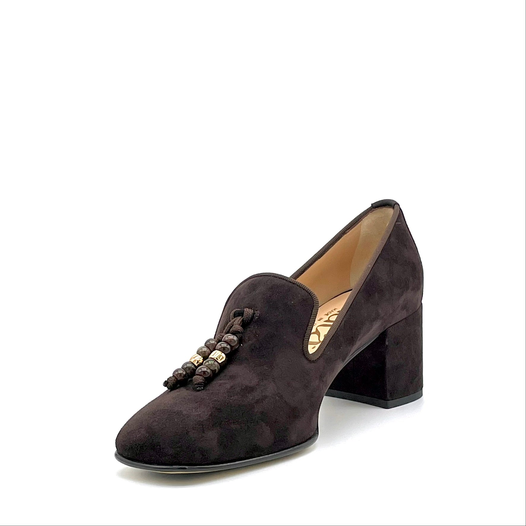 Elata 56526 mocassins daim marron talon 5,5 cm