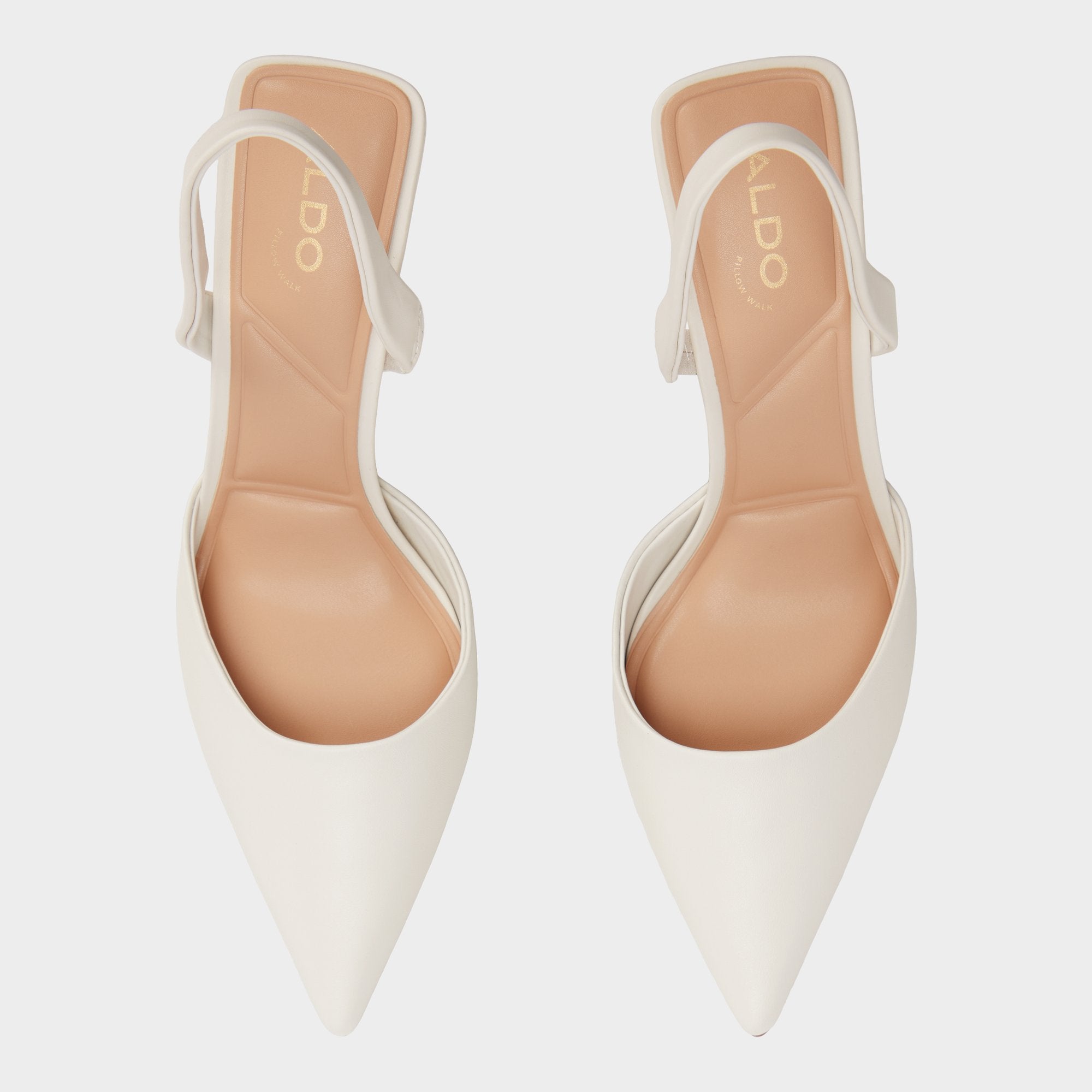 ALDO Brusanti escarpins blancs talon