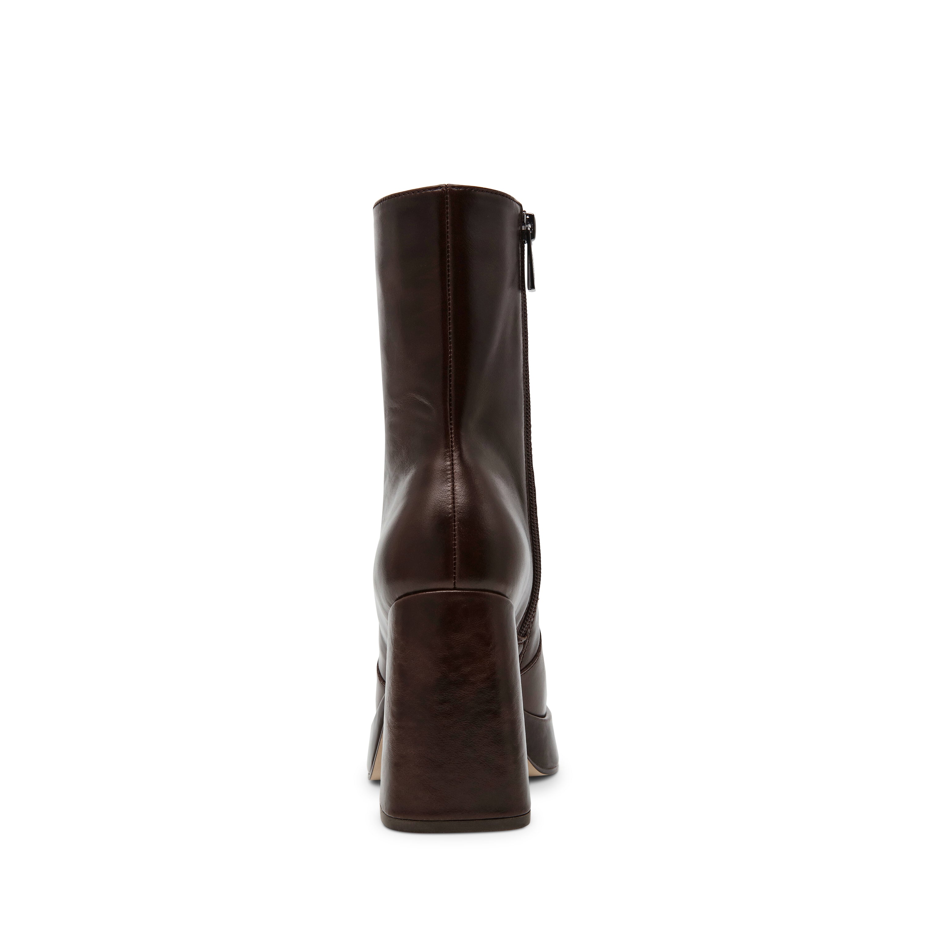 Steve Madden Echos bottine cuir marron talon 8 cm