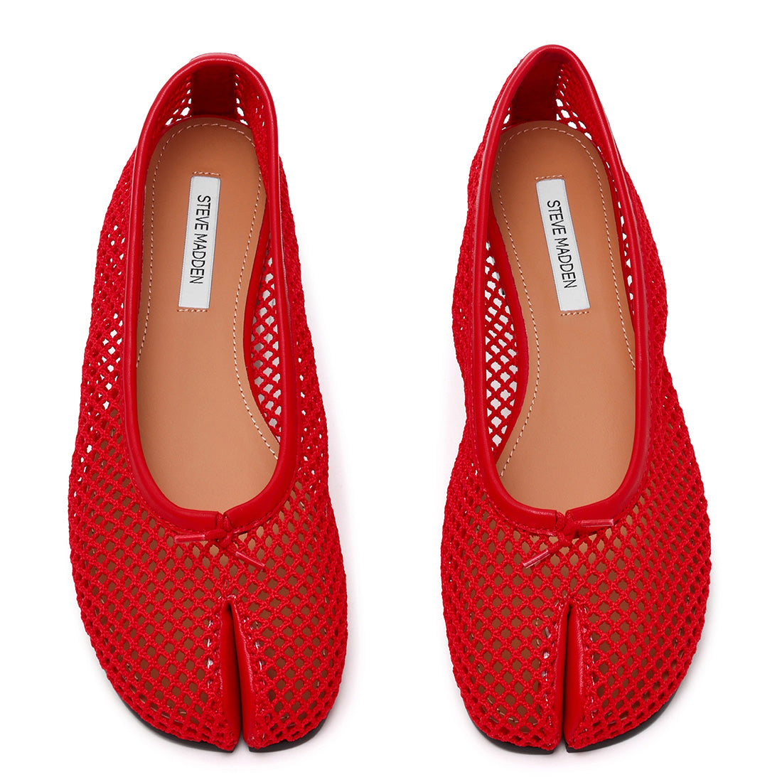 Steve Madden Calico ballerine rouge mesh 1,5 cm