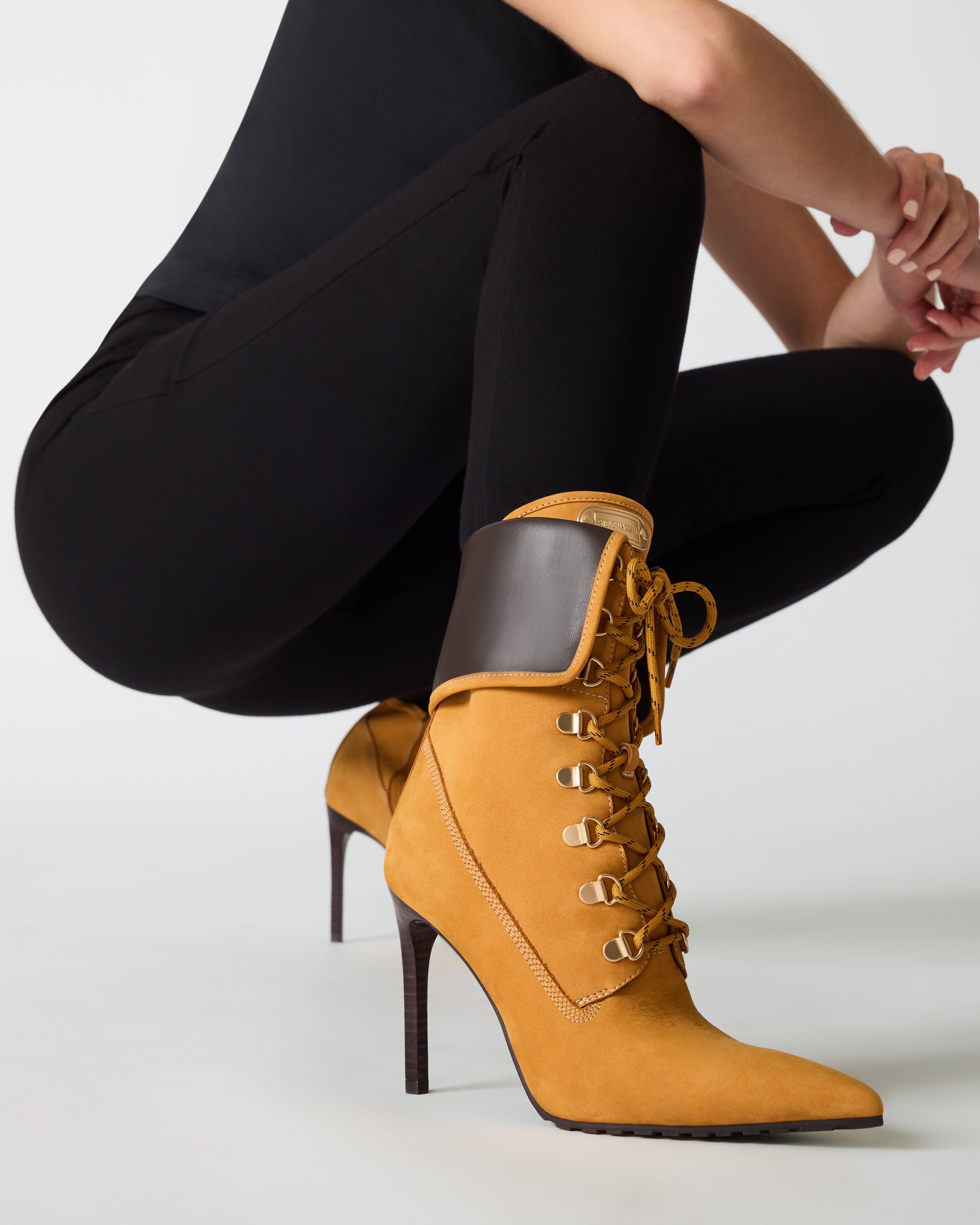 Steve Madden Morals bottes wheat nubuck talon 10 cm