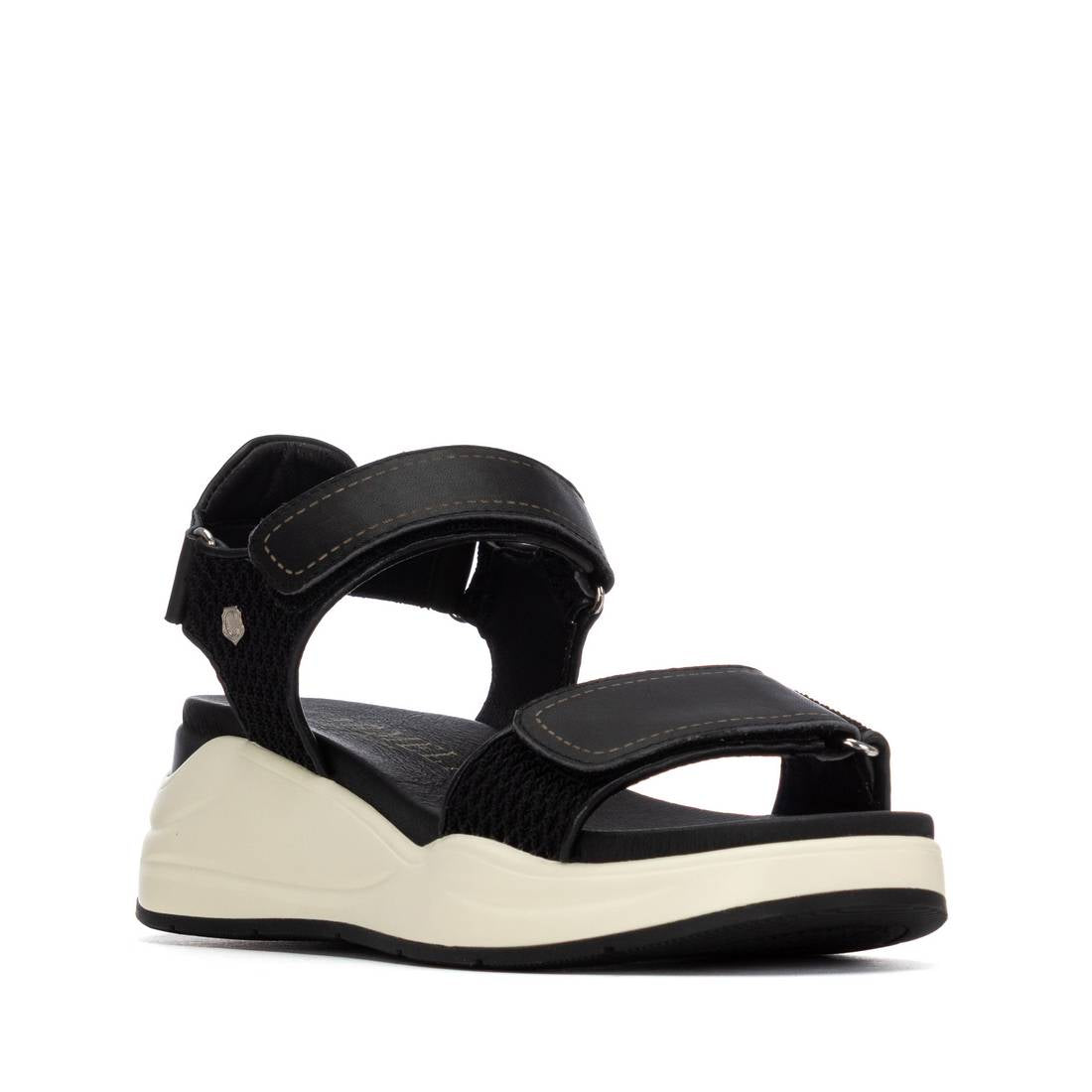 Carmela 16328502 sandales femme cuir noir scratch