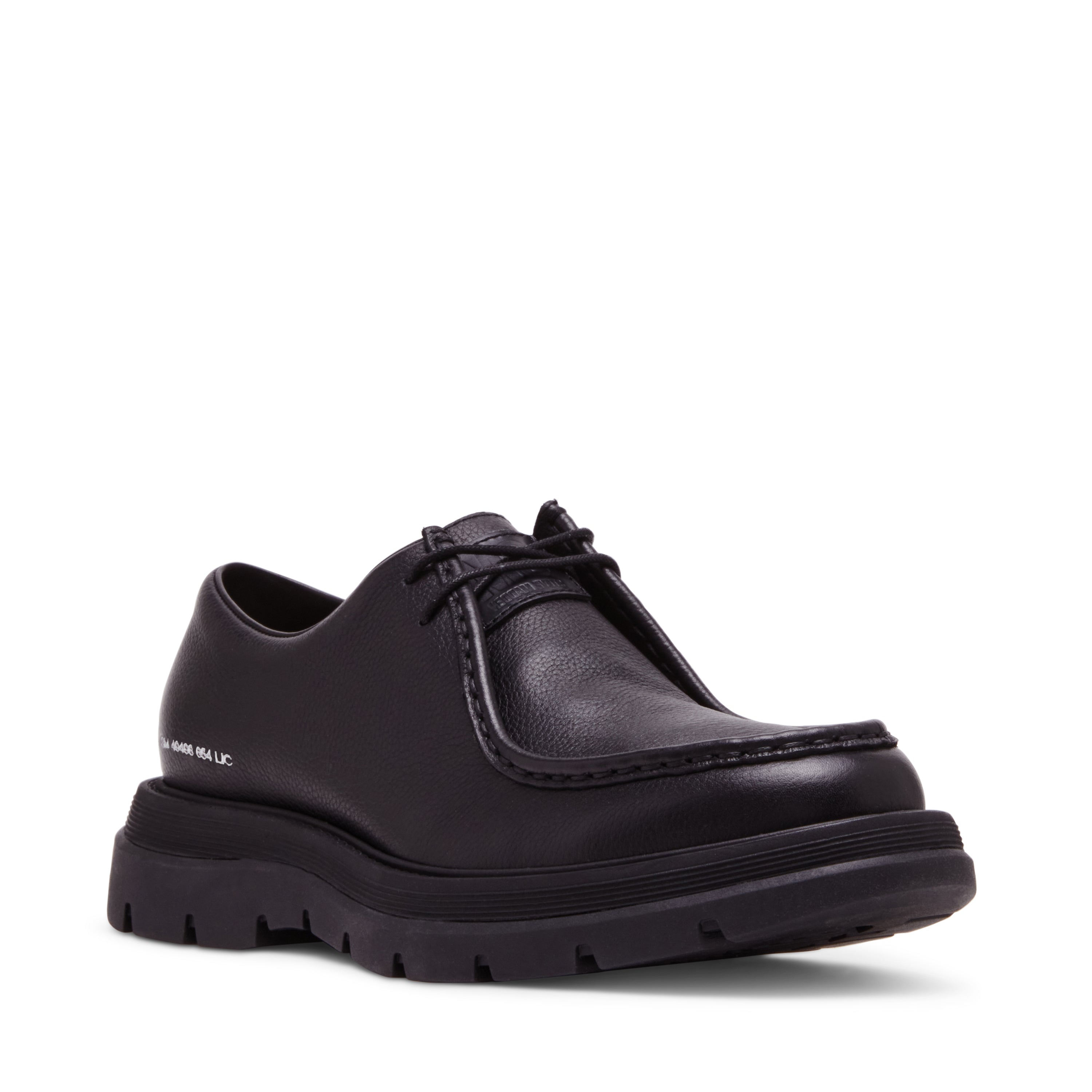 Steve Madden Reice Mocassins Homme Cuir Noir Grainé