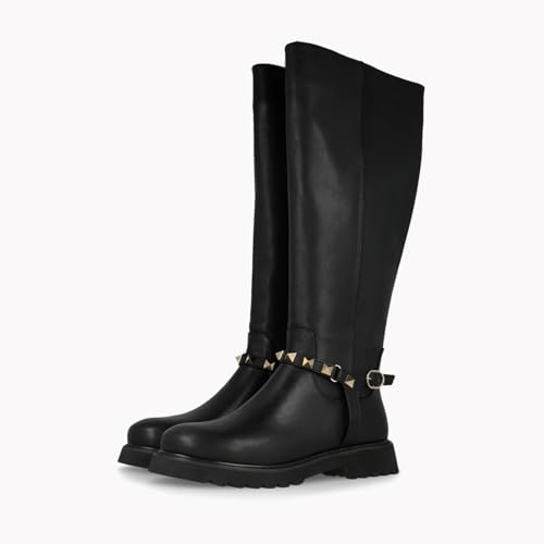 LODI A-MAD5660 bottes cuir noires à talon
