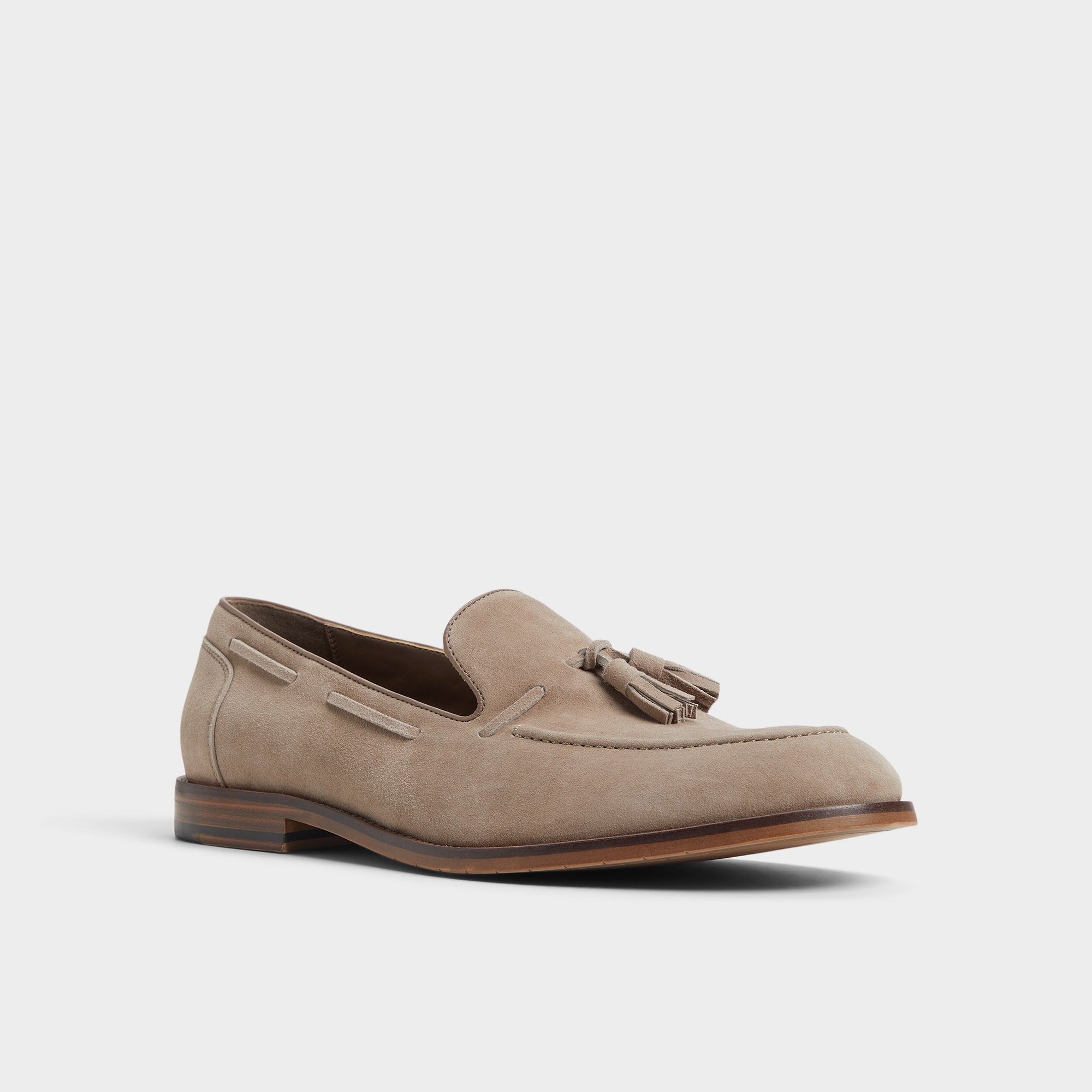 ALDO Nunez mocassins cuir suède taupe