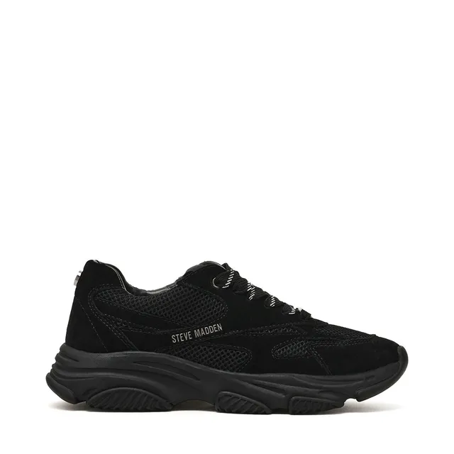 Steve Madden Front Row baskets noires compensées 7 cm